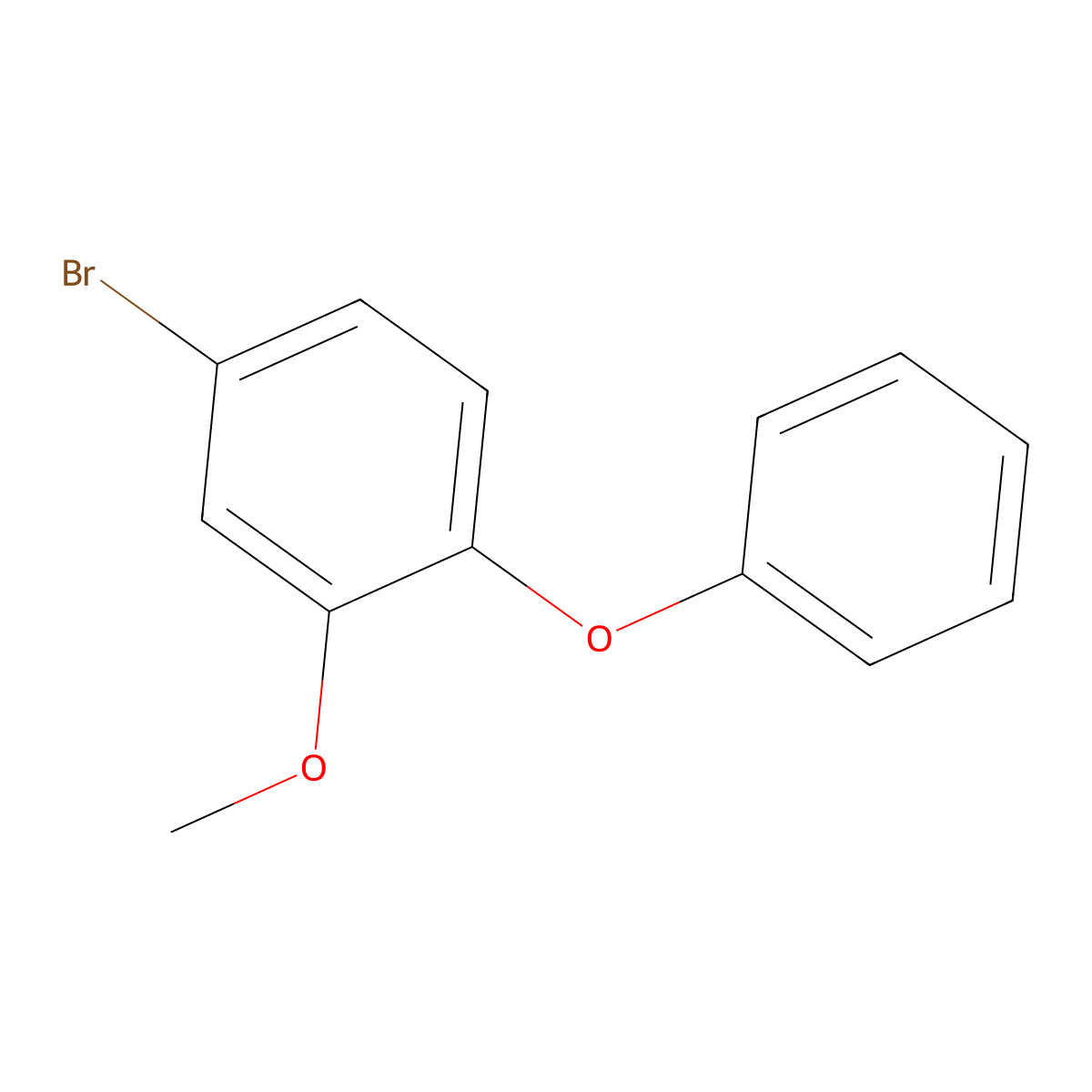 4-Bromo-2-methoxy-1-phenoxy-benzene molecular structure, CAS 364353-97-9