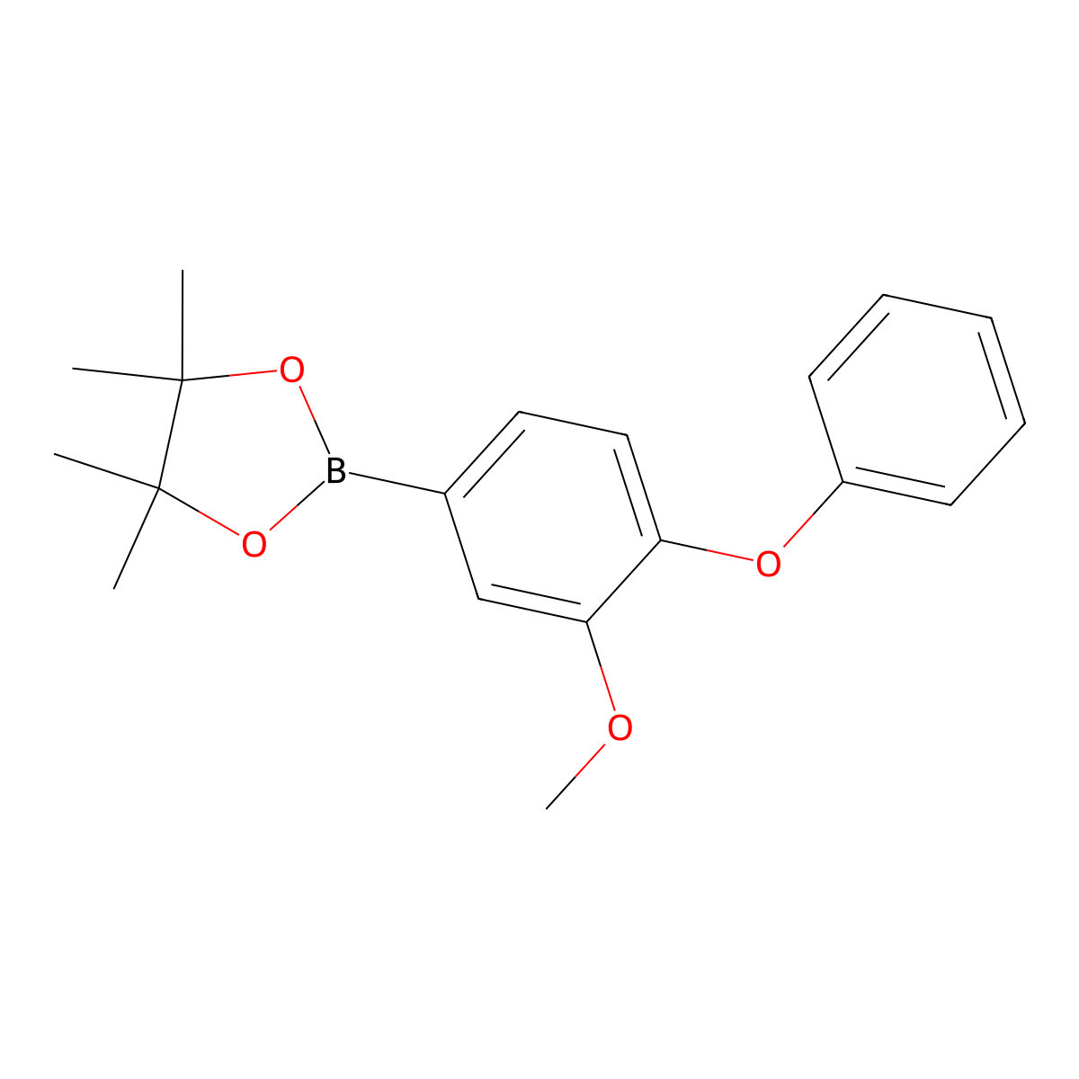 2-(3-Methoxy-4-phenoxyphenyl)-4,4,5,5-tetramethyl-1,3,2-dioxaborolane molecular structure, CAS 364353-98-0