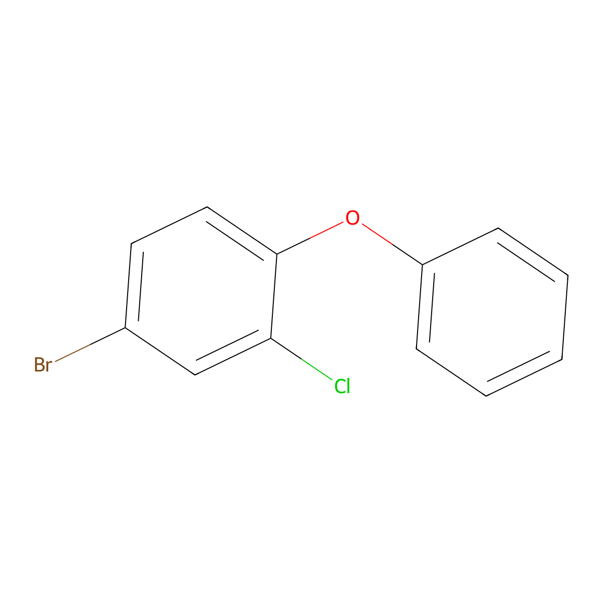 4-Bromo-2-chloro-1-phenoxybenzene molecular structure, CAS 364354-02-9
