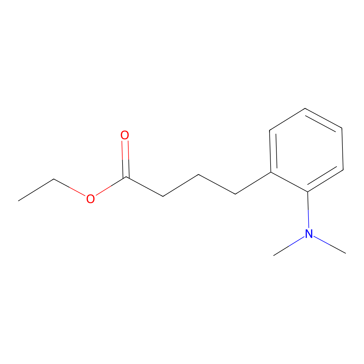 Ethyl 4-(2-(dimethylamino)phenyl)butanoate molecular structure, CAS 364359-15-9