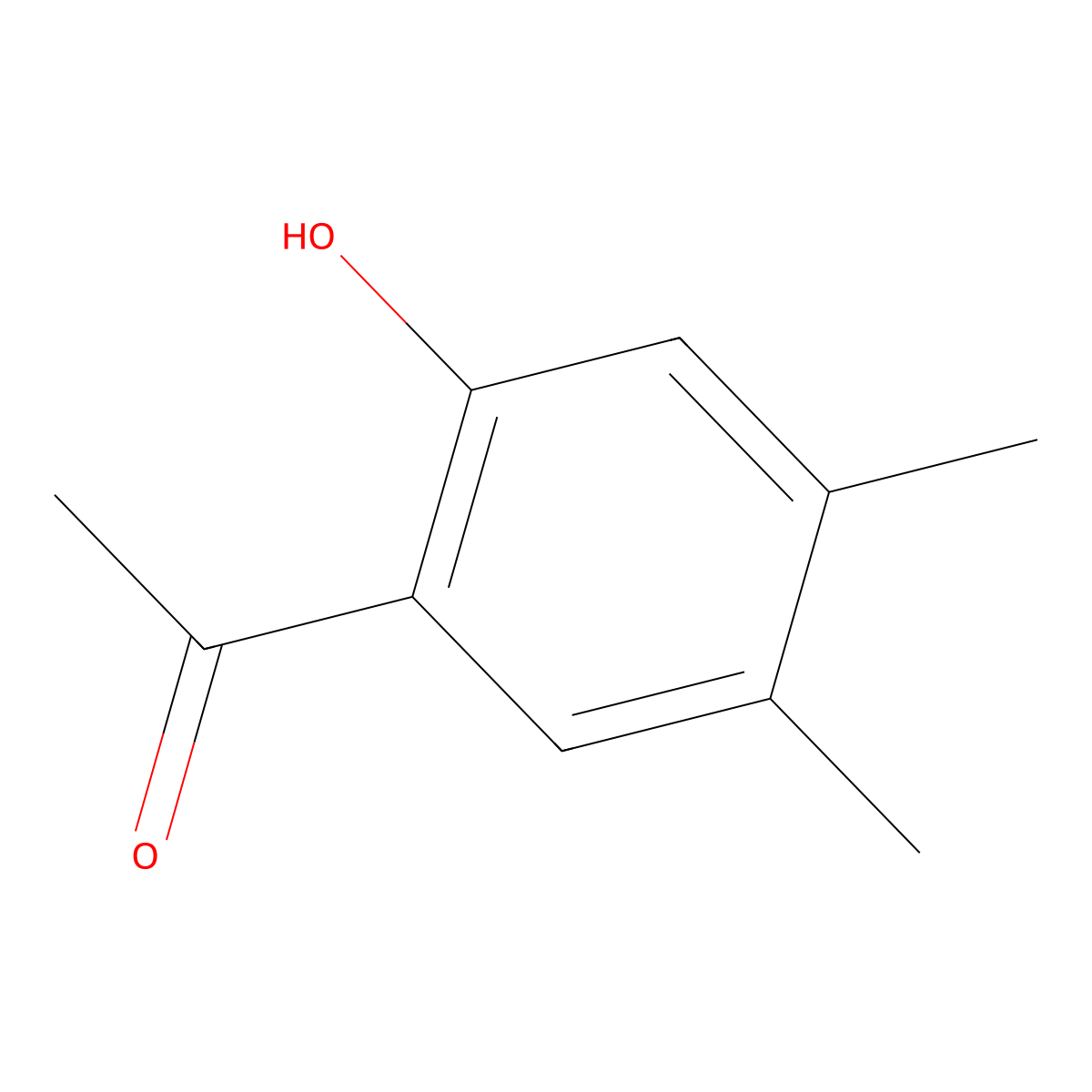2'-Hydroxy-4',5'-dimethylacetophenone molecular structure, CAS 36436-65-4