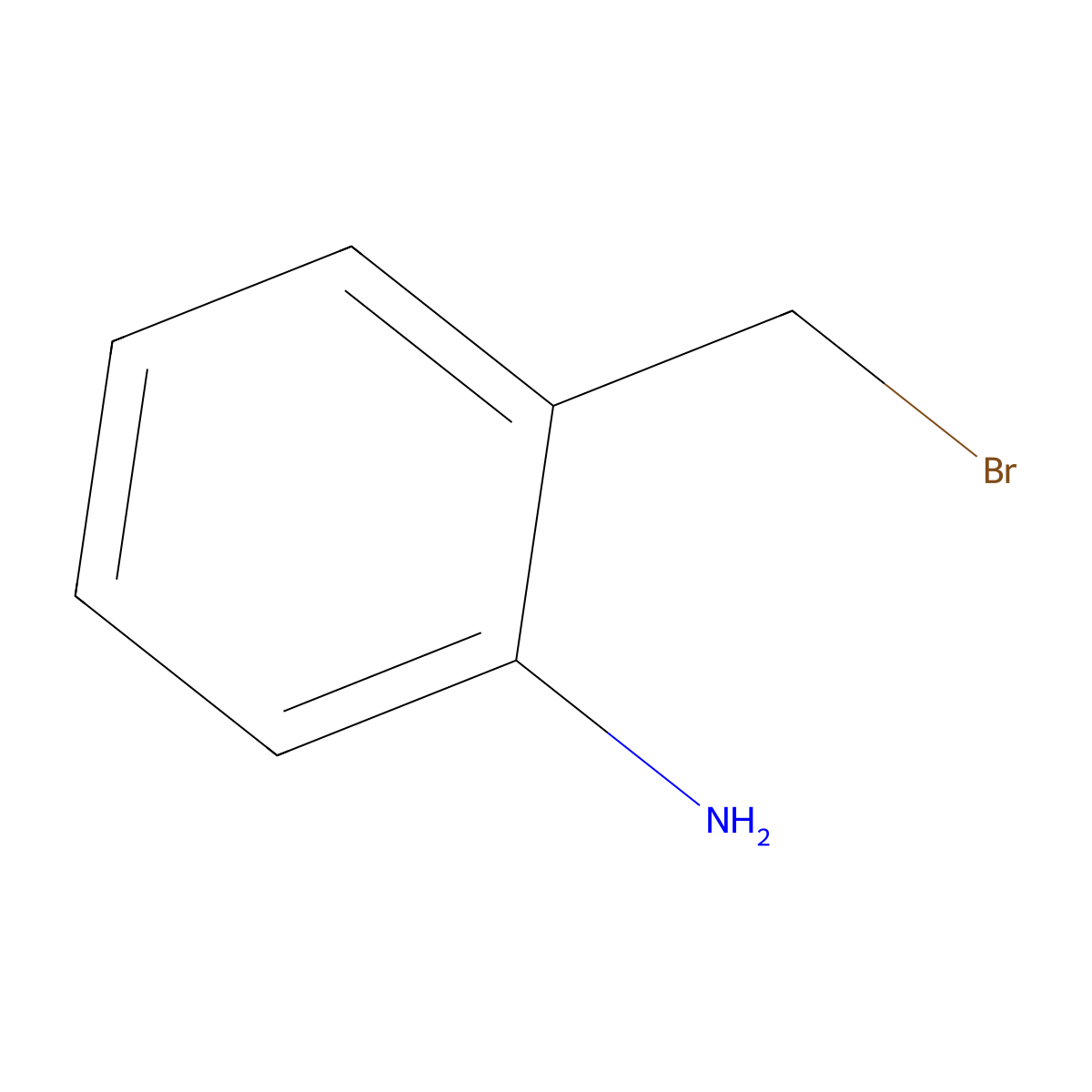 2-(Bromomethyl)aniline molecular structure, CAS 364360-78-1