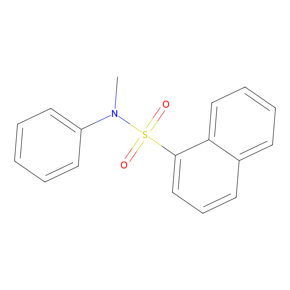 N-methyl-N-phenylnaphthalene-1-sulfonamide molecular structure, CAS 364362-49-2