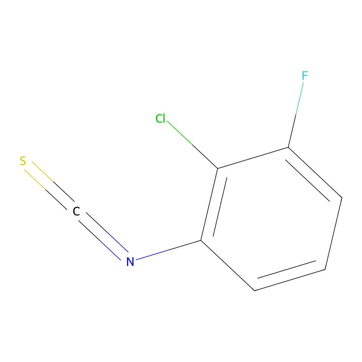 2-Chloro-3-fluorophenylisothiocyanate molecular structure, CAS 364363-52-0