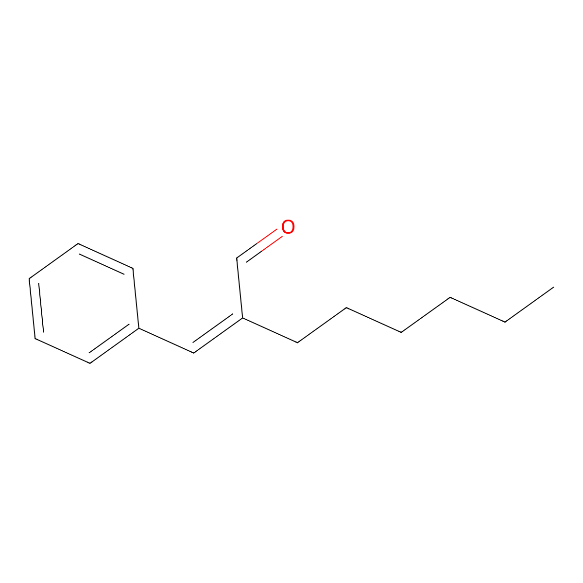 Hexyl cinnamic aldehyde molecular structure, CAS 364364-06-7