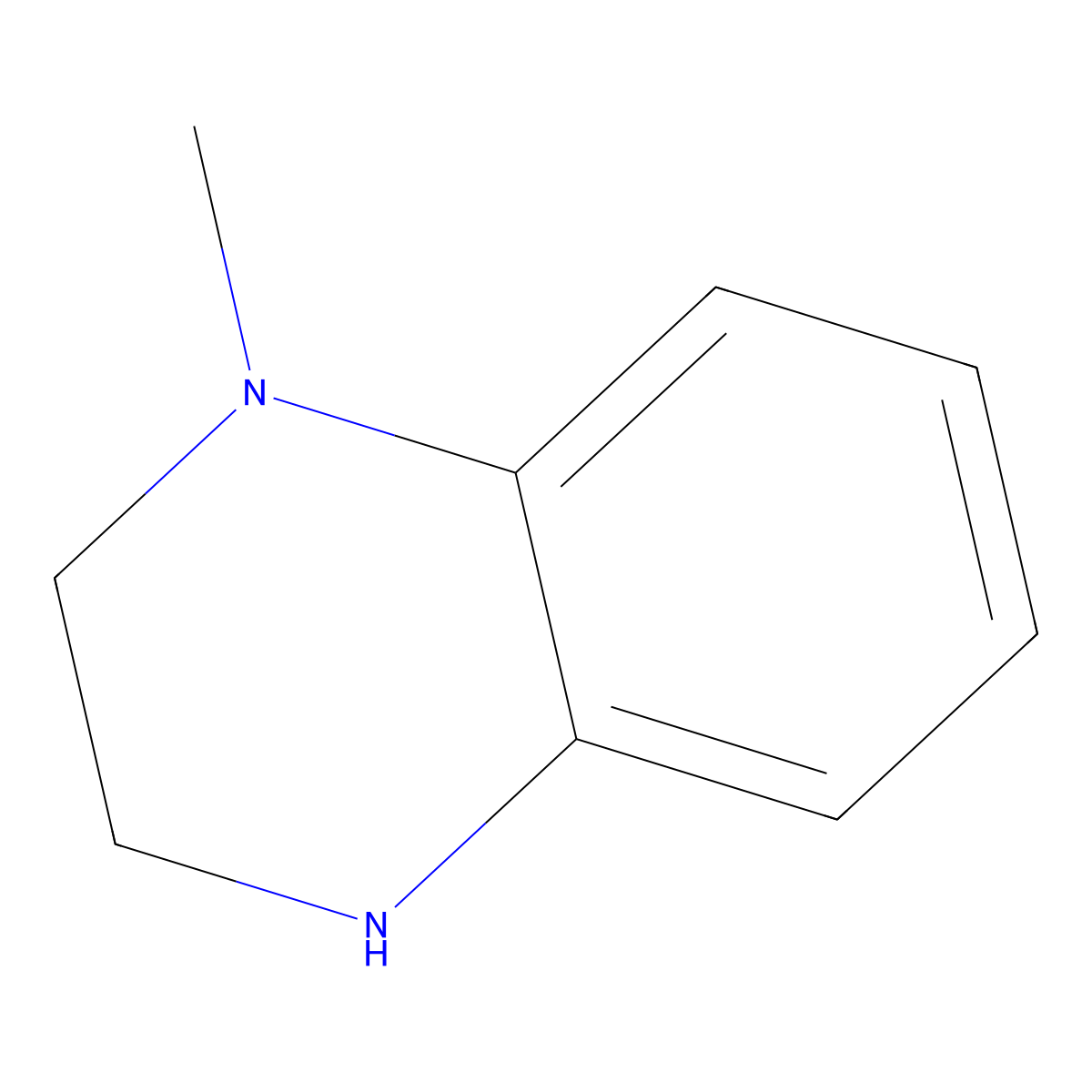 1-Methyl-1,2,3,4-tetrahydroquinoxaline molecular structure, CAS 36438-97-8