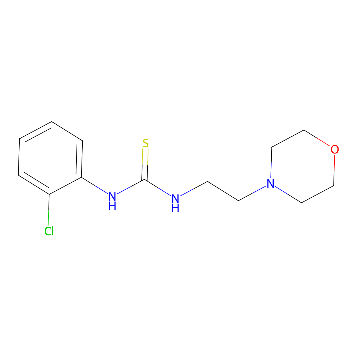 1-(2-Chlorophenyl)-3-[2-(morpholin-4-yl)ethyl]thiourea molecular structure, CAS 364383-28-8