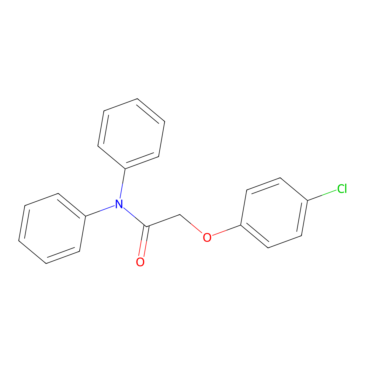 2-(4-Chlorophenoxy)-N,N-diphenylacetamide molecular structure, CAS 364383-40-4
