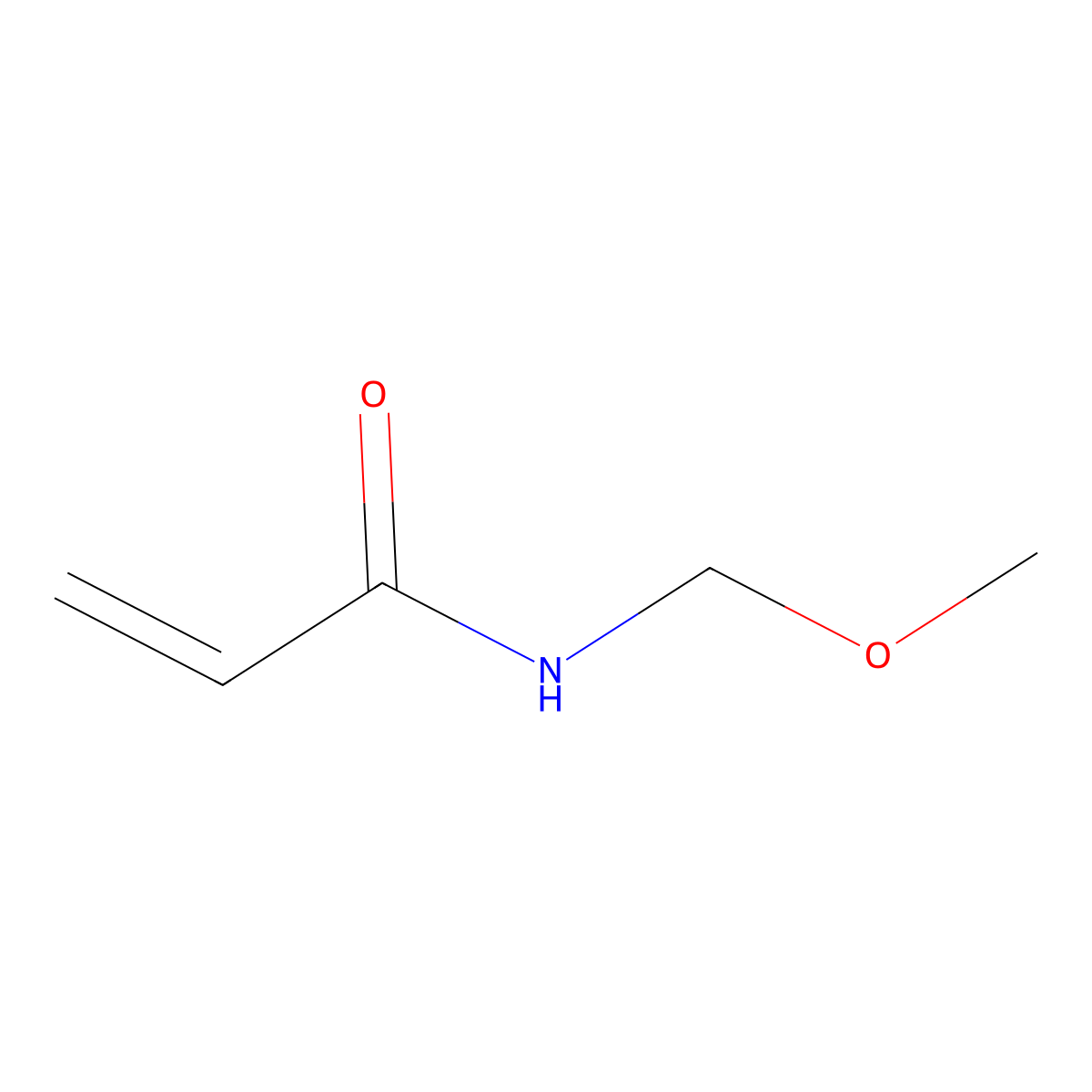 2-Propenamide, N-(methoxymethyl)- molecular structure, CAS 3644-11-9