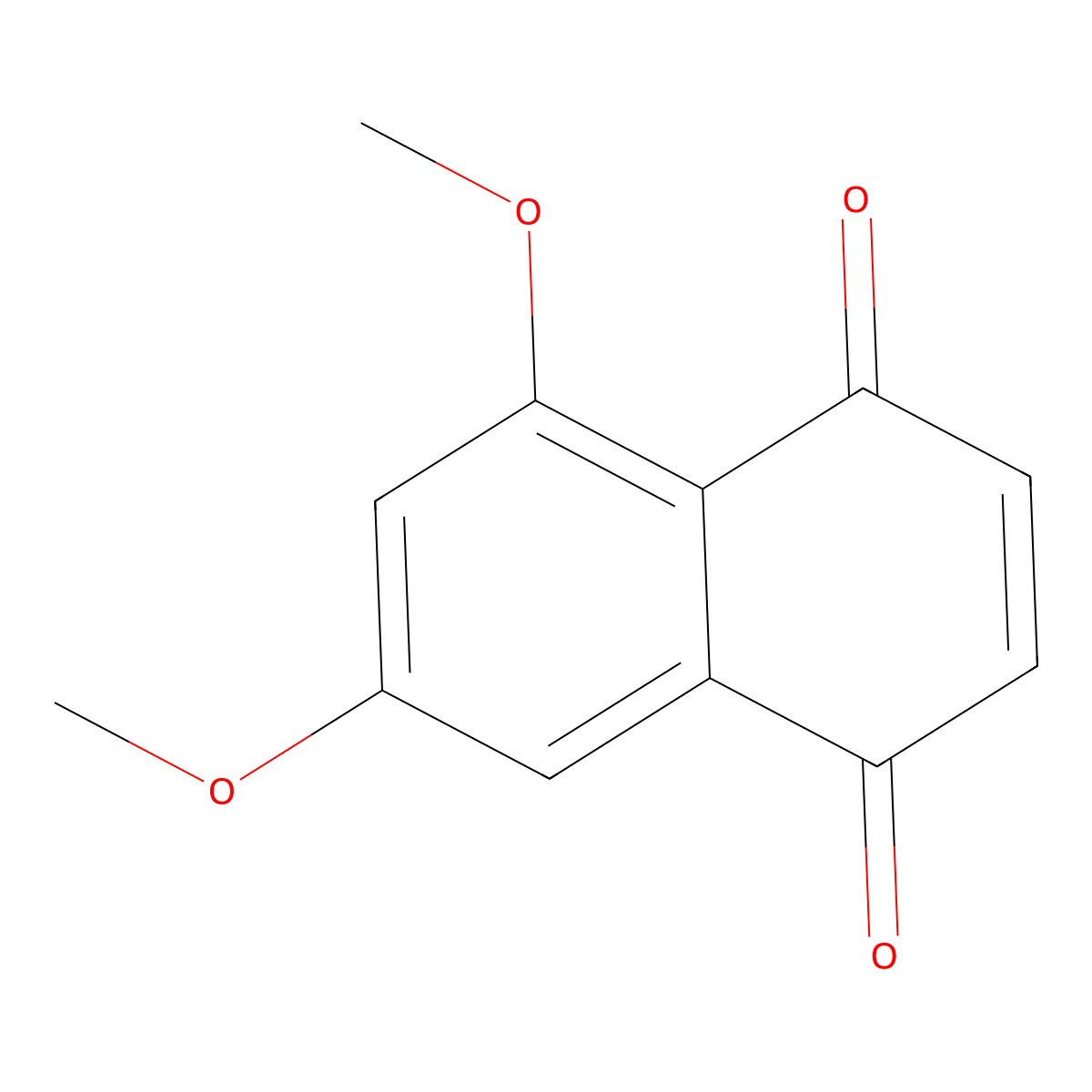 5,7-Dimethoxynaphthalene-1,4-dione molecular structure, CAS 36440-19-4