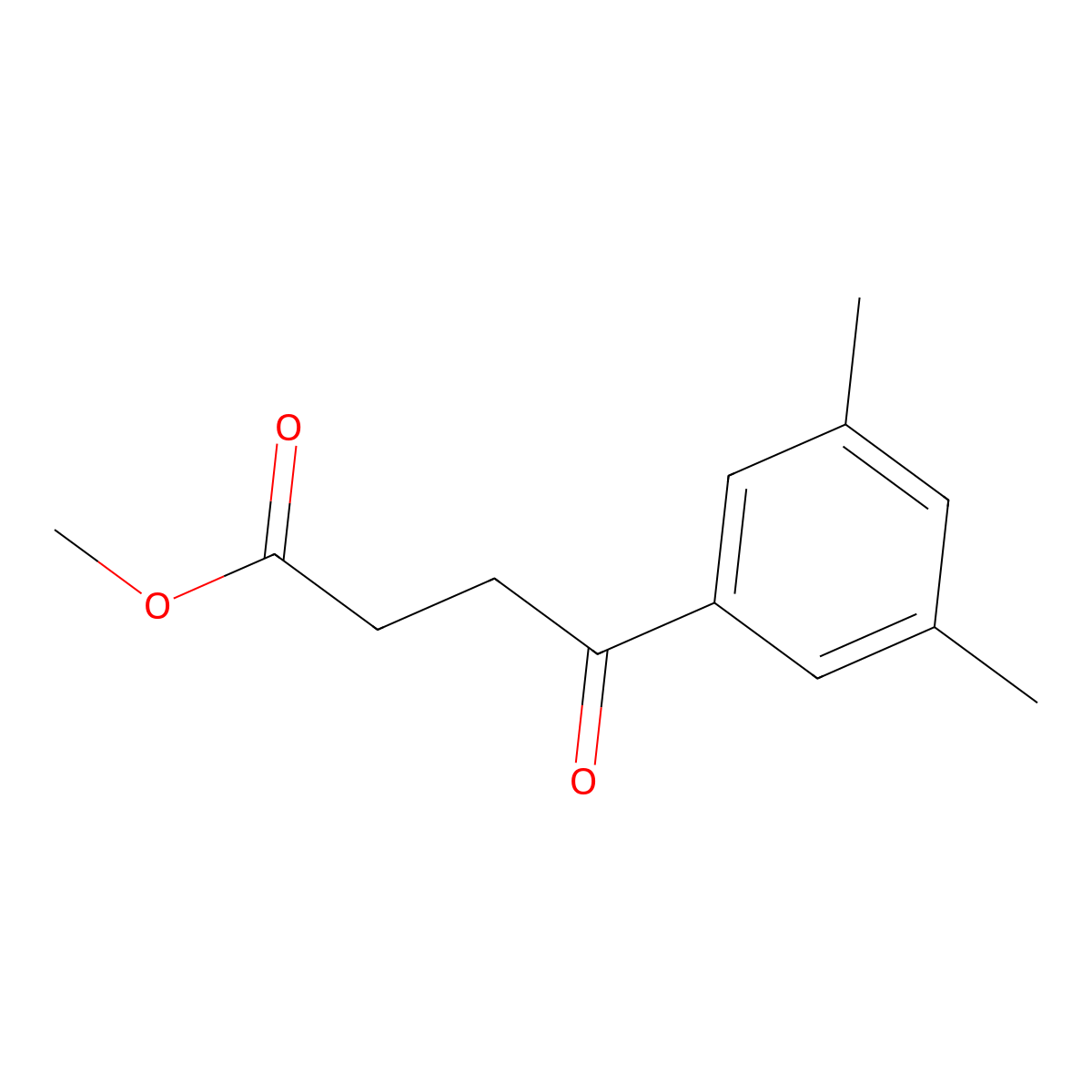 Methyl 4-(3,5-dimethylphenyl)-4-oxobutanoate molecular structure, CAS 36440-57-0