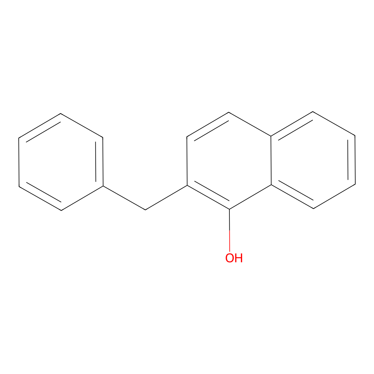 2-Benzyl-1-naphthol molecular structure, CAS 36441-32-4