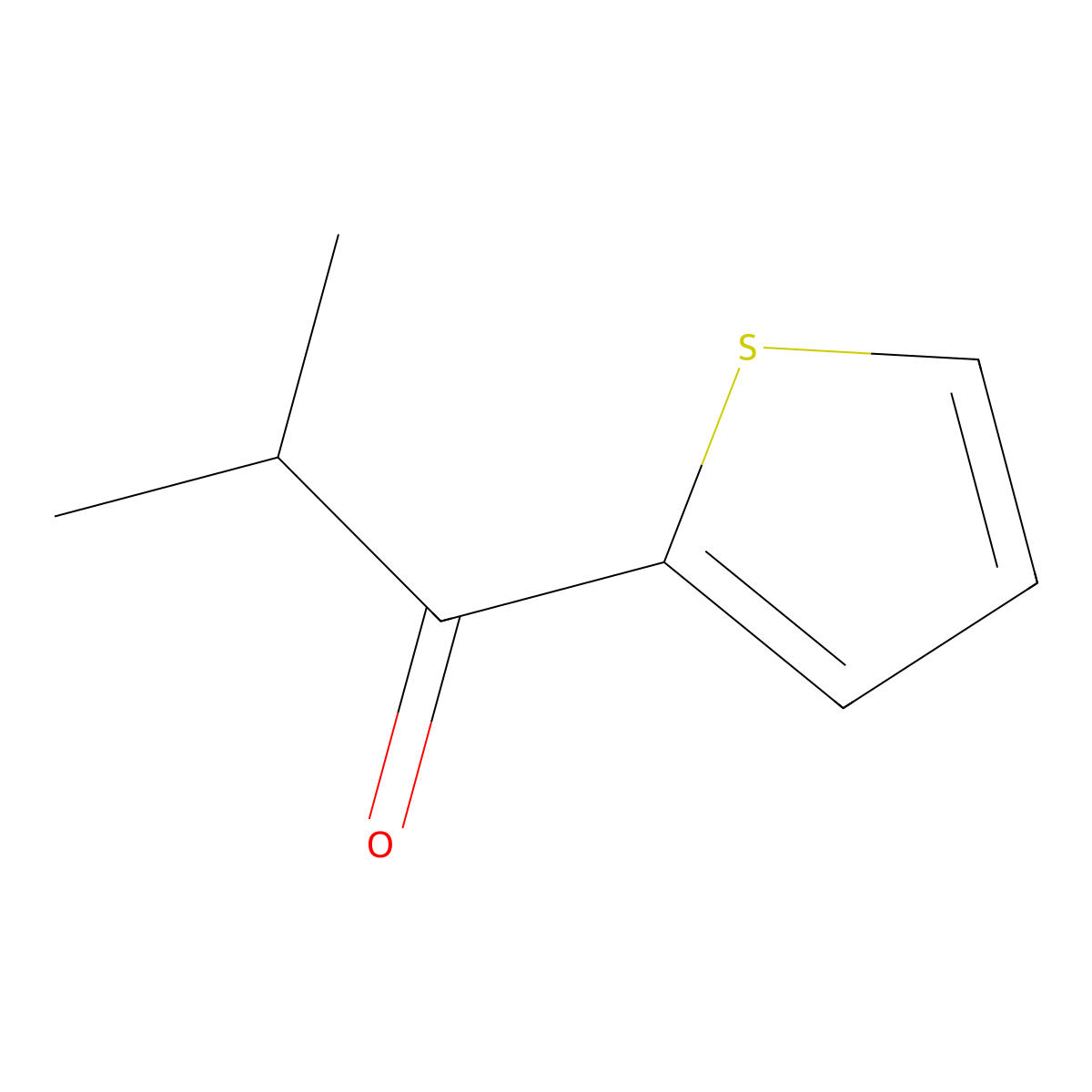 2-Methyl-1-(thiophen-2-yl)propan-1-one molecular structure, CAS 36448-60-9