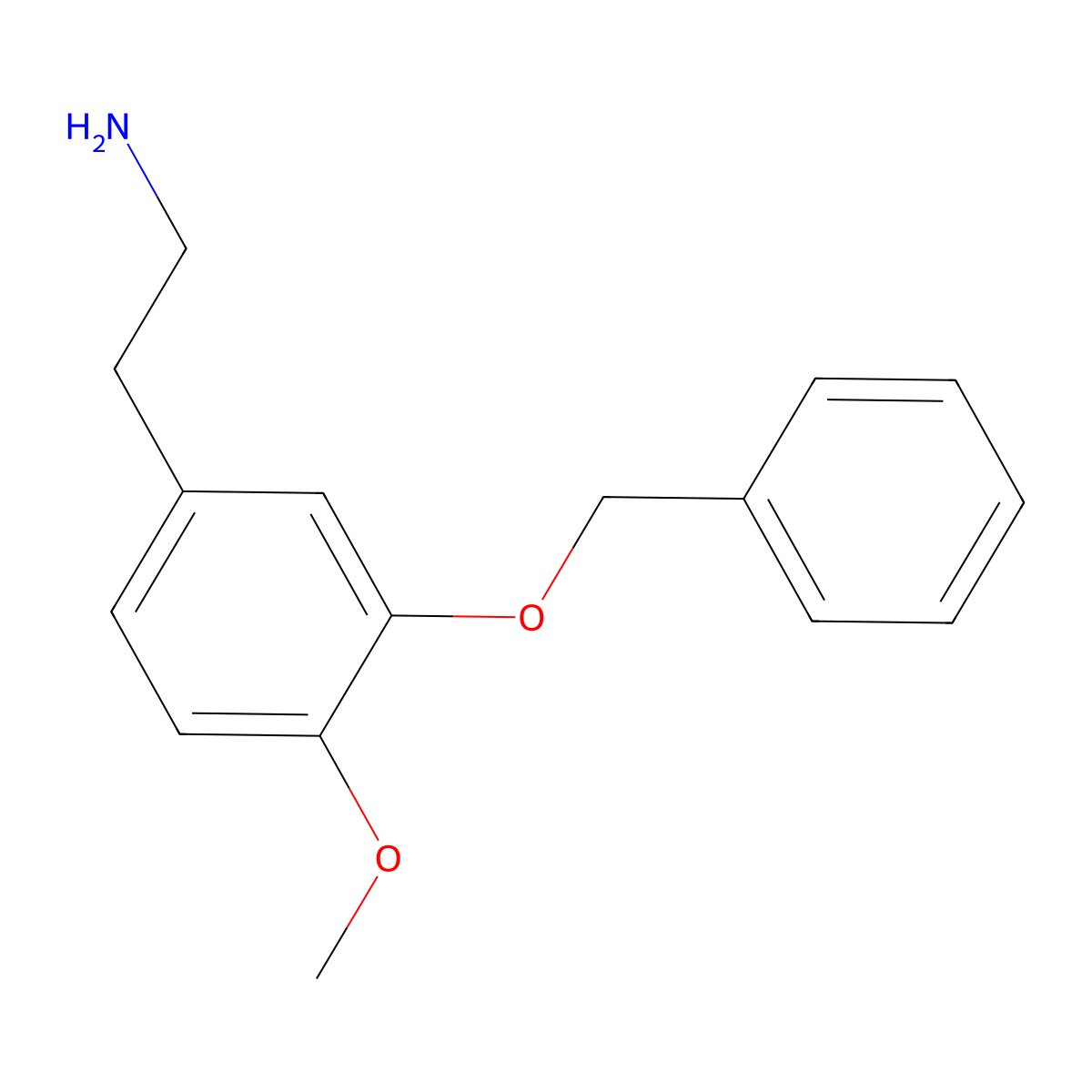 2-(3-(Benzyloxy)-4-methoxyphenyl)ethanamine molecular structure, CAS 36455-21-7