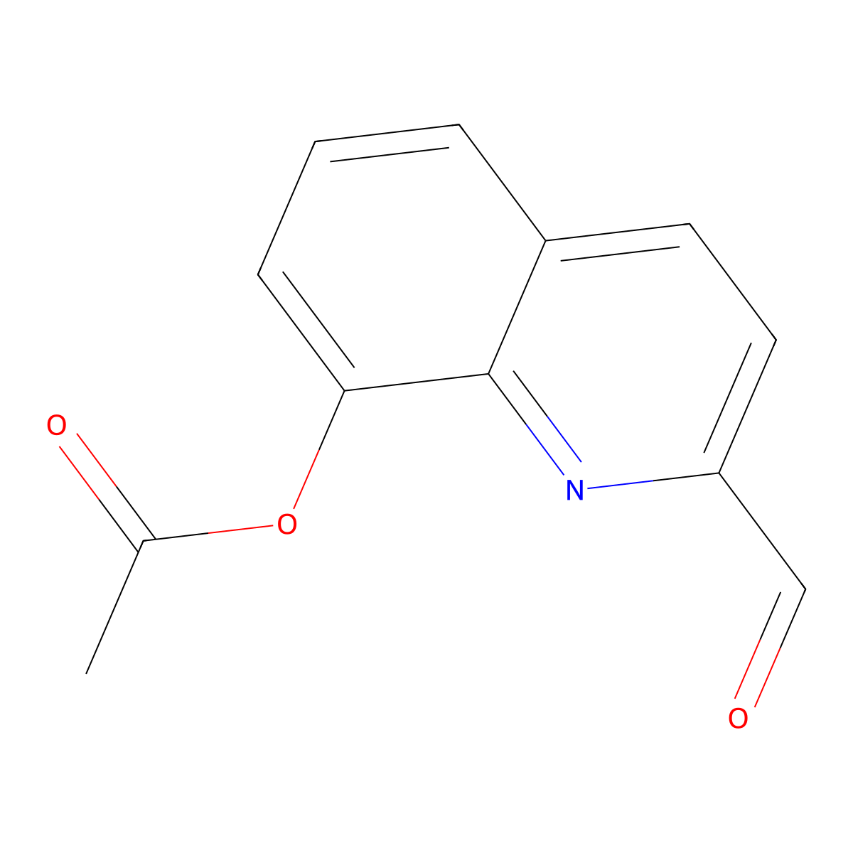 2-Formylquinolin-8-yl acetate molecular structure, CAS 36456-52-7