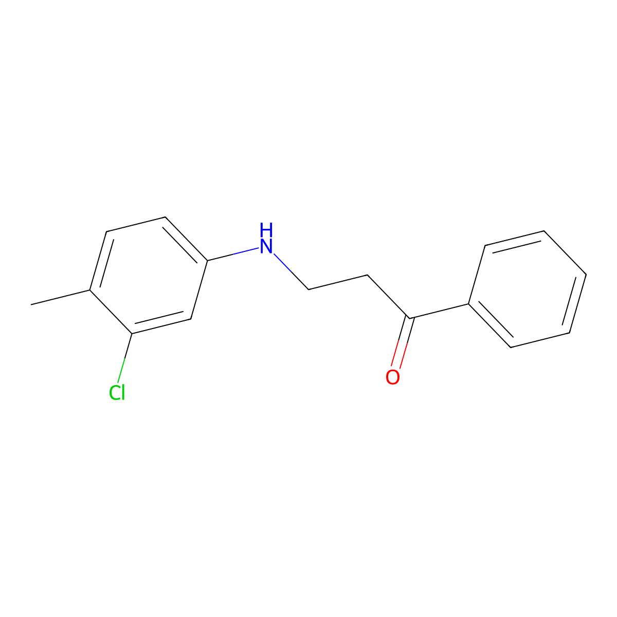 3-(3-Chloro-4-methylanilino)-1-phenylpropan-1-one molecular structure, CAS 364595-94-8