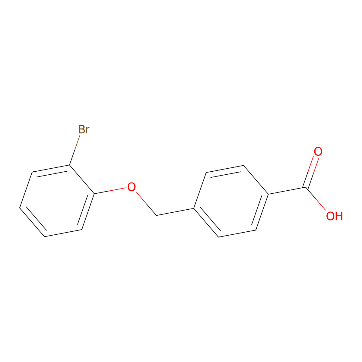 4-(2-Bromophenoxymethyl)benzoic acid molecular structure, CAS 364610-26-4