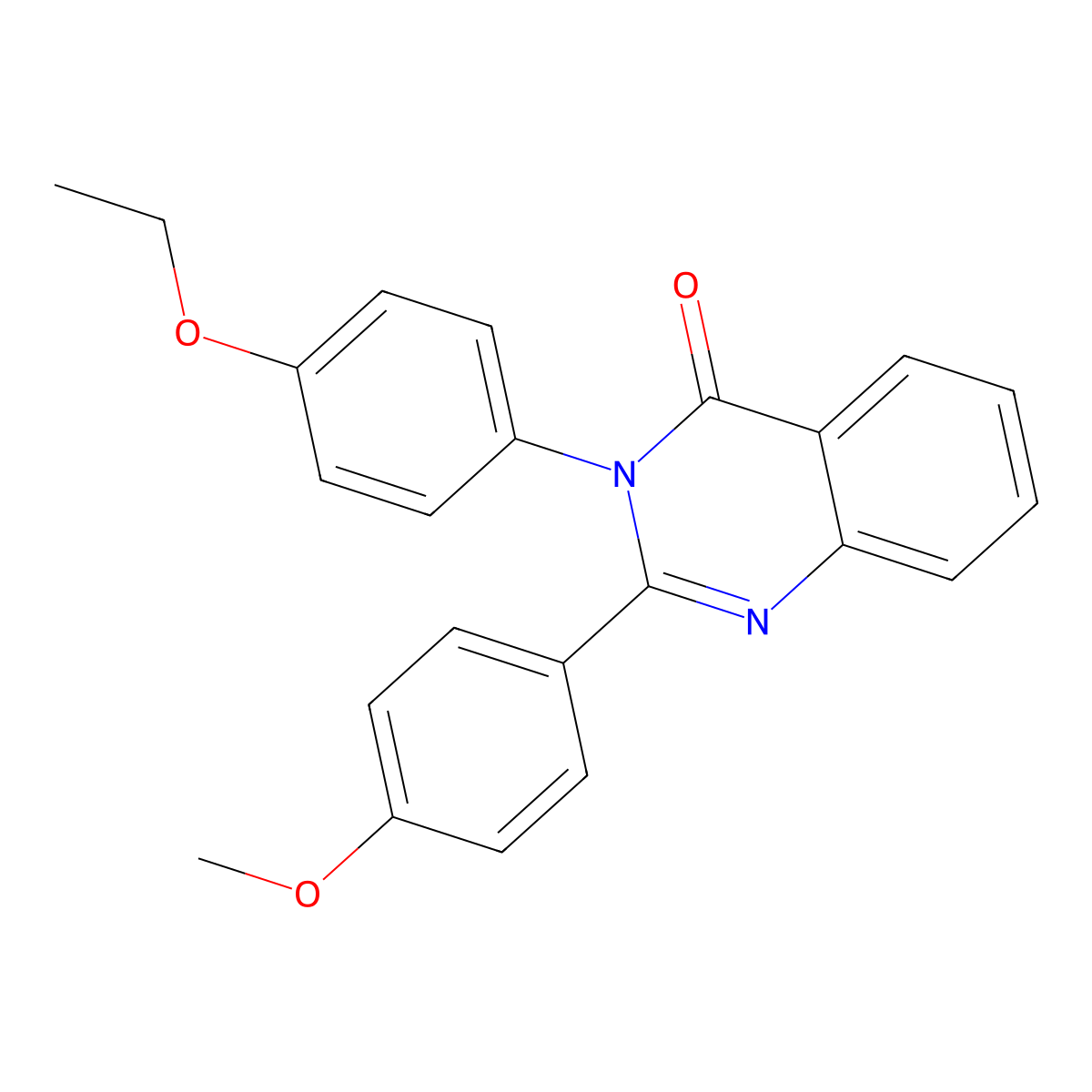 3-(4-Ethoxyphenyl)-2-(4-methoxyphenyl)quinazolin-4-one molecular structure, CAS 364616-54-6