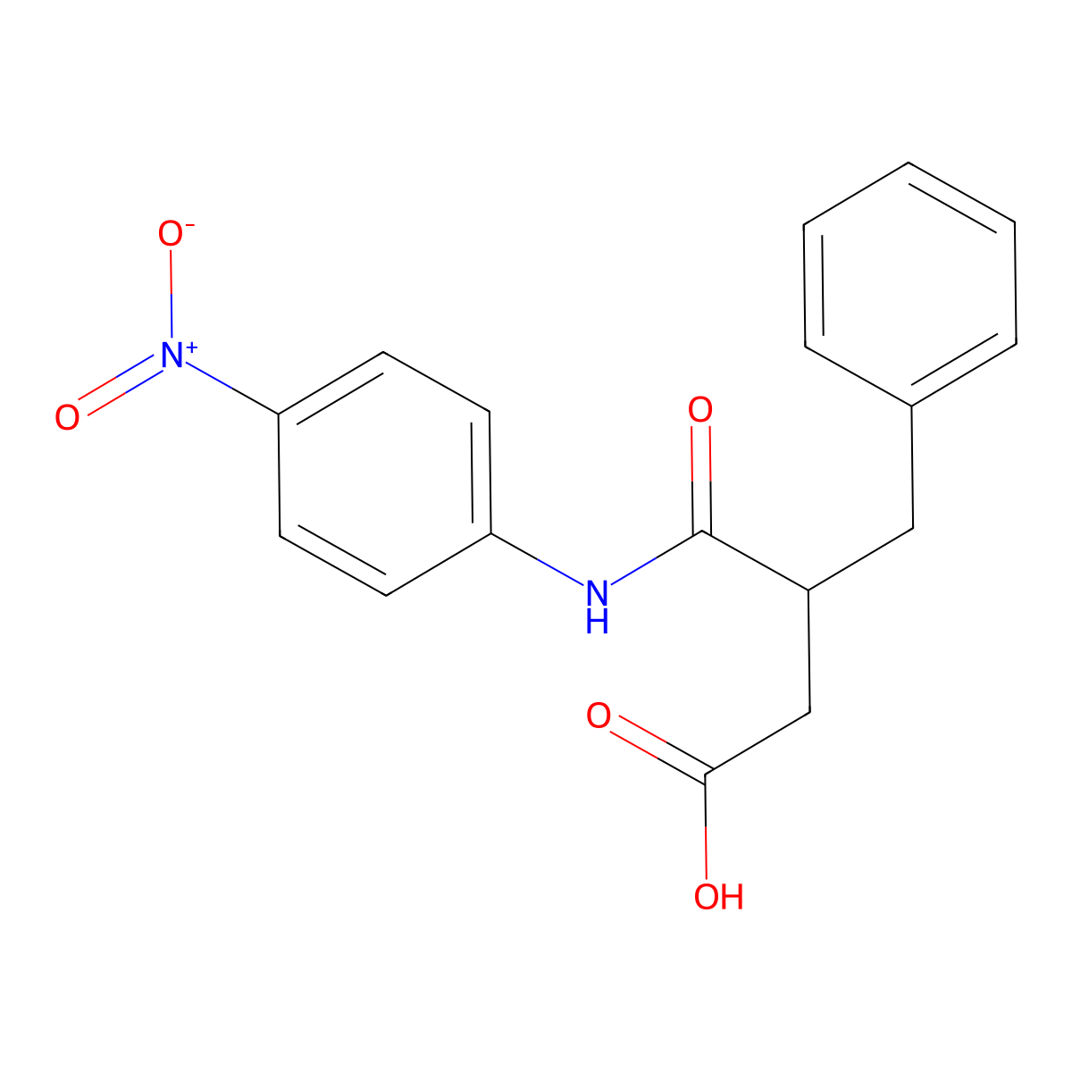 3-Benzyl-4-[(4-nitrophenyl)amino]-4-oxobutanoic acid molecular structure, CAS 364620-28-0