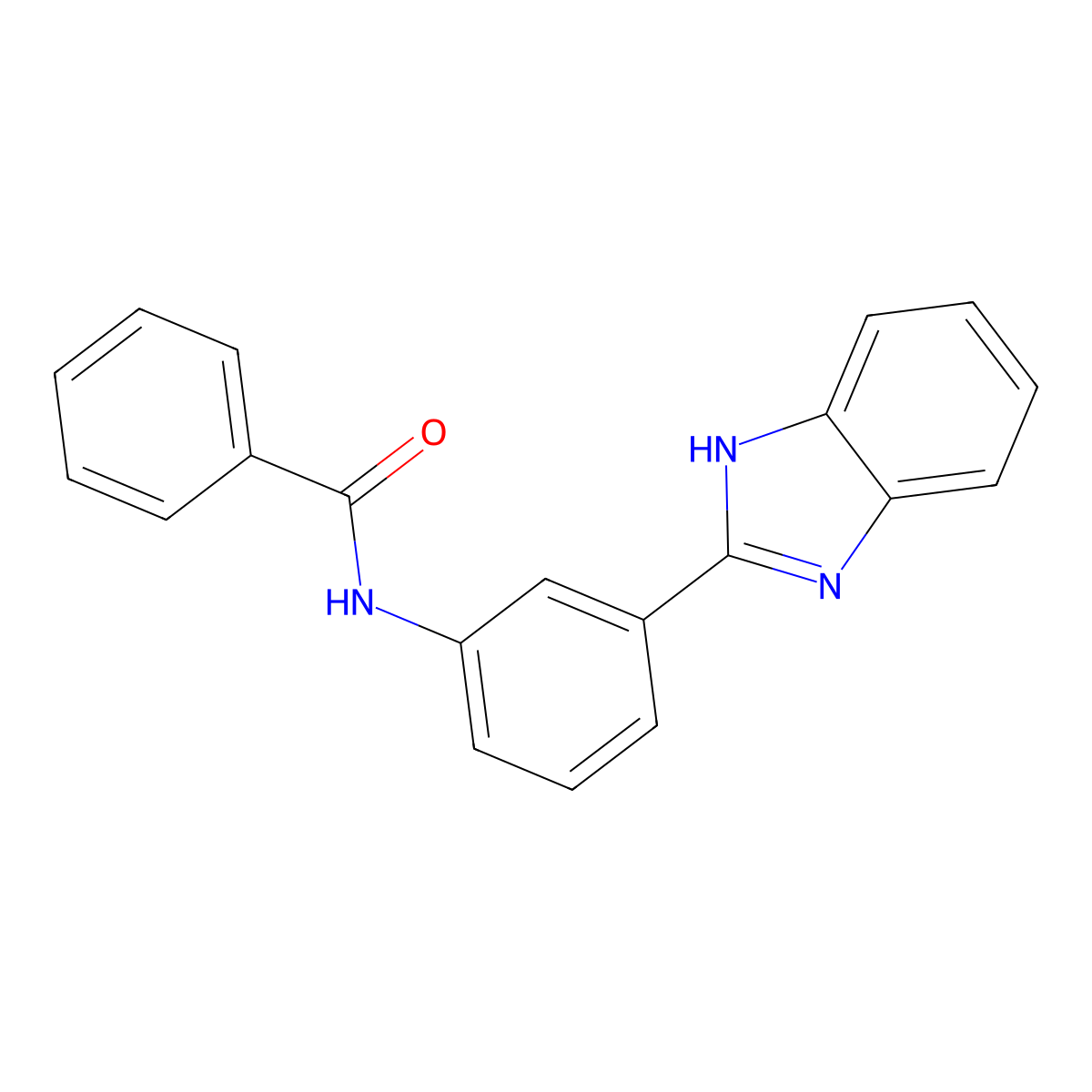 N-[3-(1H-1,3-benzodiazol-2-yl)phenyl]benzamide molecular structure, CAS 364620-71-3