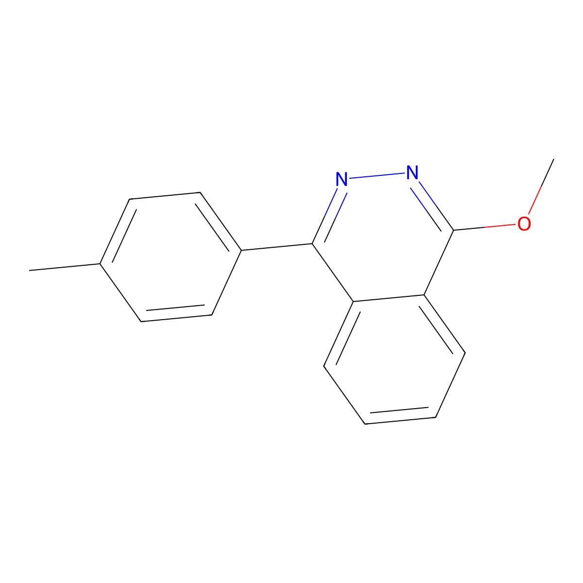 1-Methoxy-4-(4-methylphenyl)phthalazine molecular structure, CAS 364621-69-2
