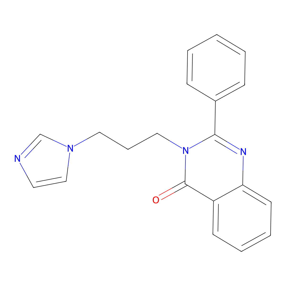 3-[3-(1H-imidazol-1-yl)propyl]-2-phenylquinazolin-4(3H)-one molecular structure, CAS 364622-98-0