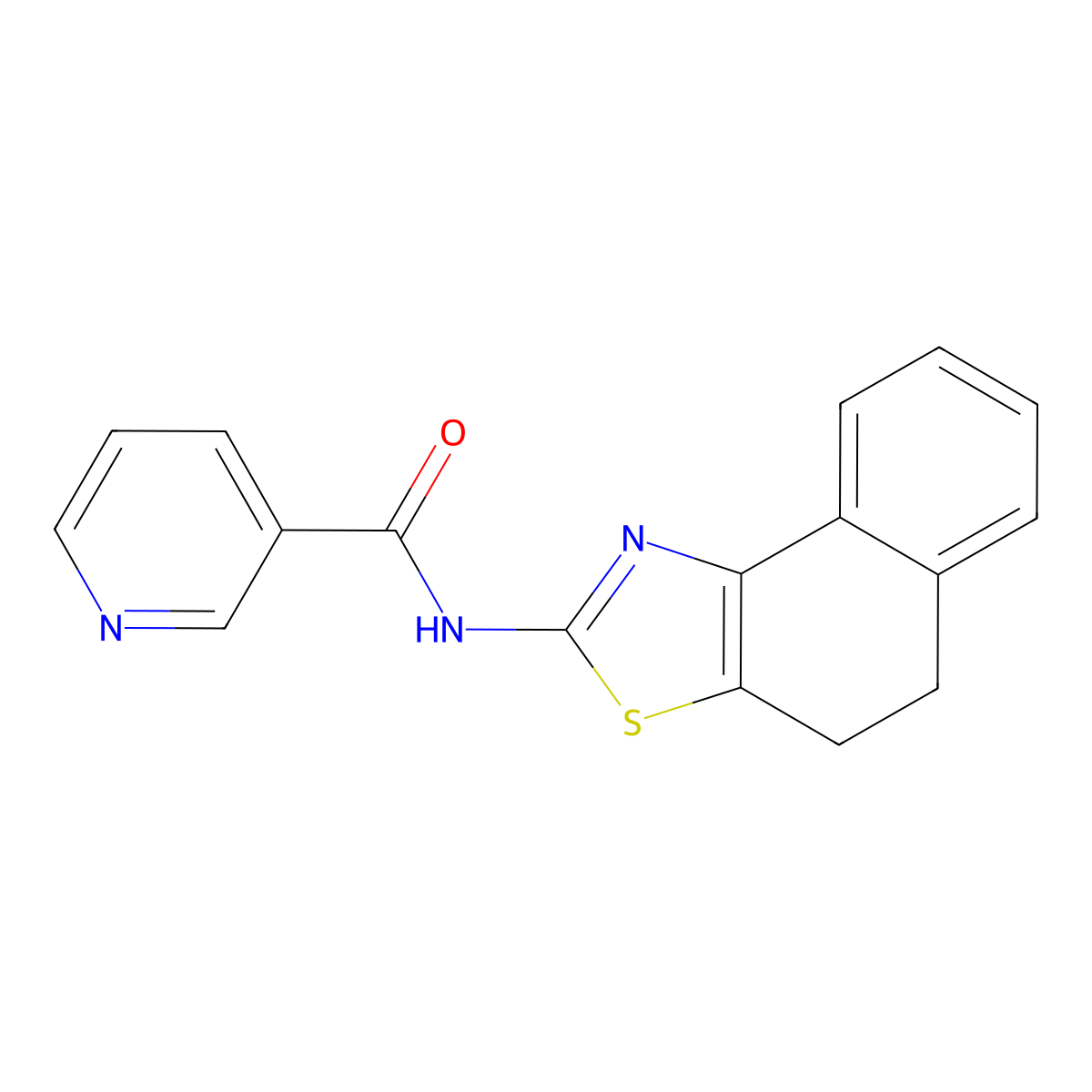 N-(4,5-dihydrobenzo[e][1,3]benzothiazol-2-yl)pyridine-3-carboxamide molecular structure, CAS 364623-49-4
