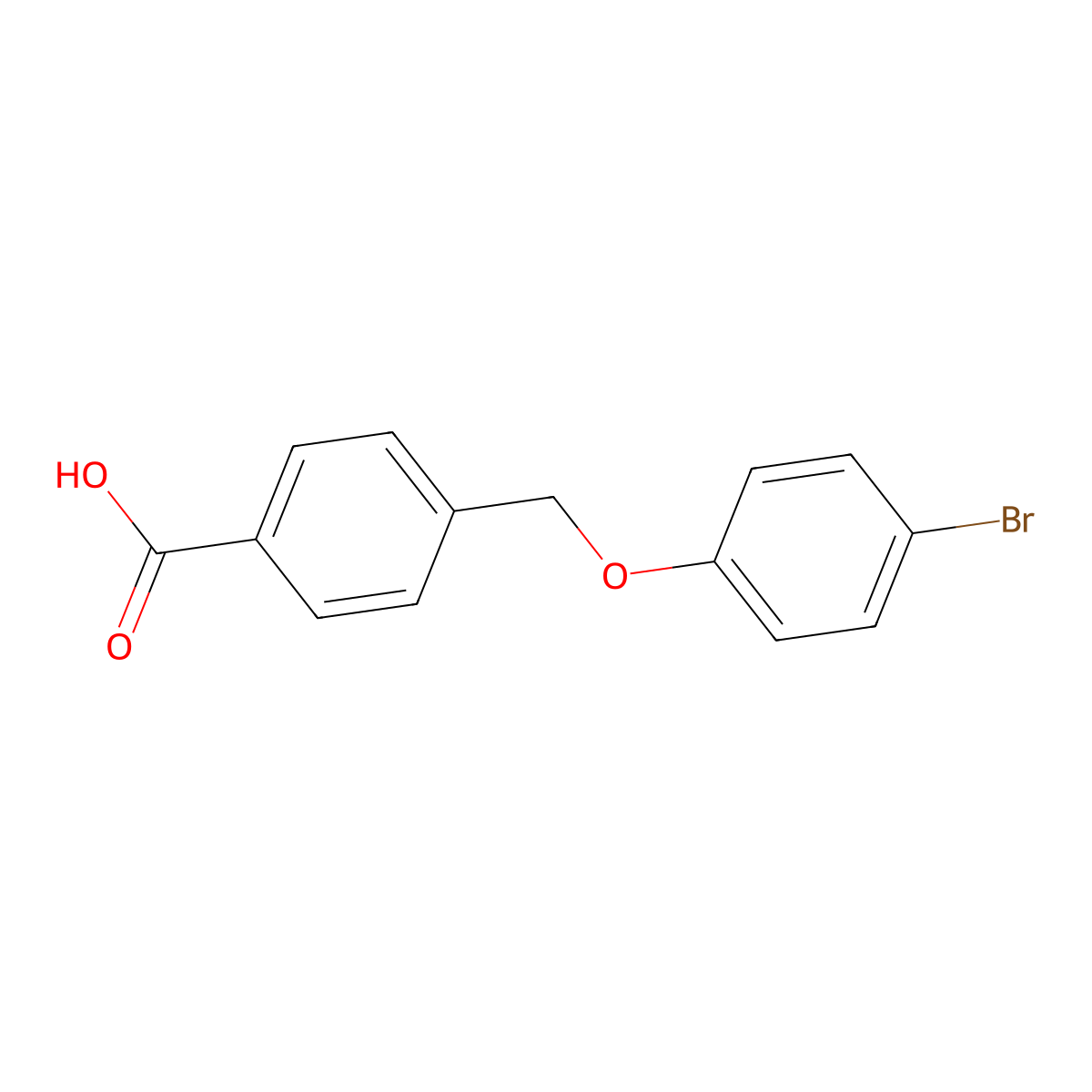 4-[(4-Bromophenoxy)methyl]benzoic acid molecular structure, CAS 364623-84-7