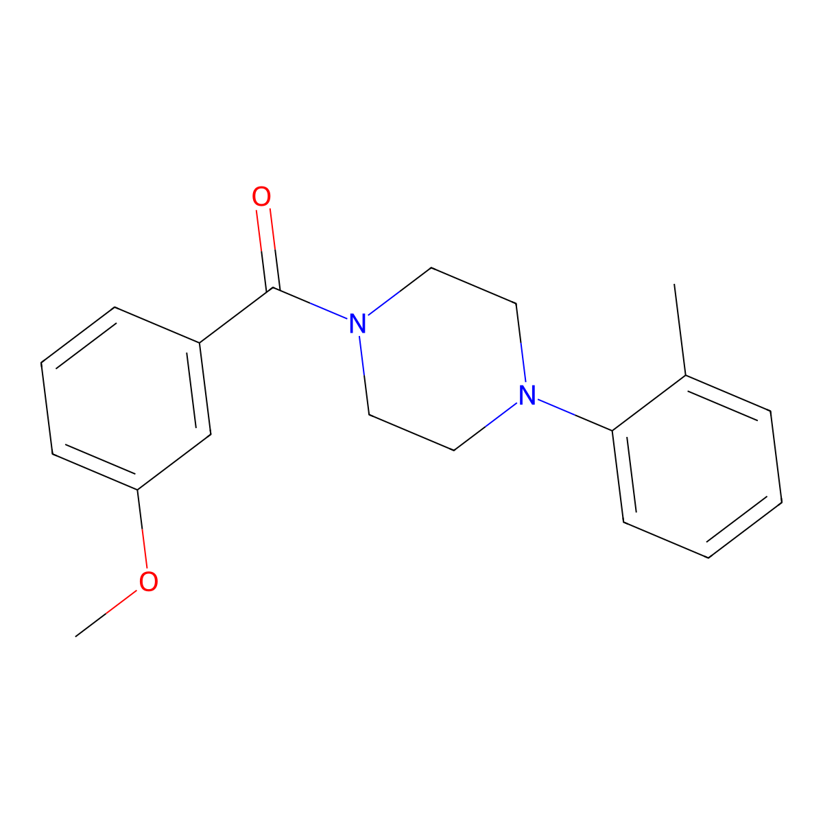 (3-Methoxyphenyl)-[4-(2-methylphenyl)piperazin-1-yl]methanone molecular structure, CAS 364628-89-7