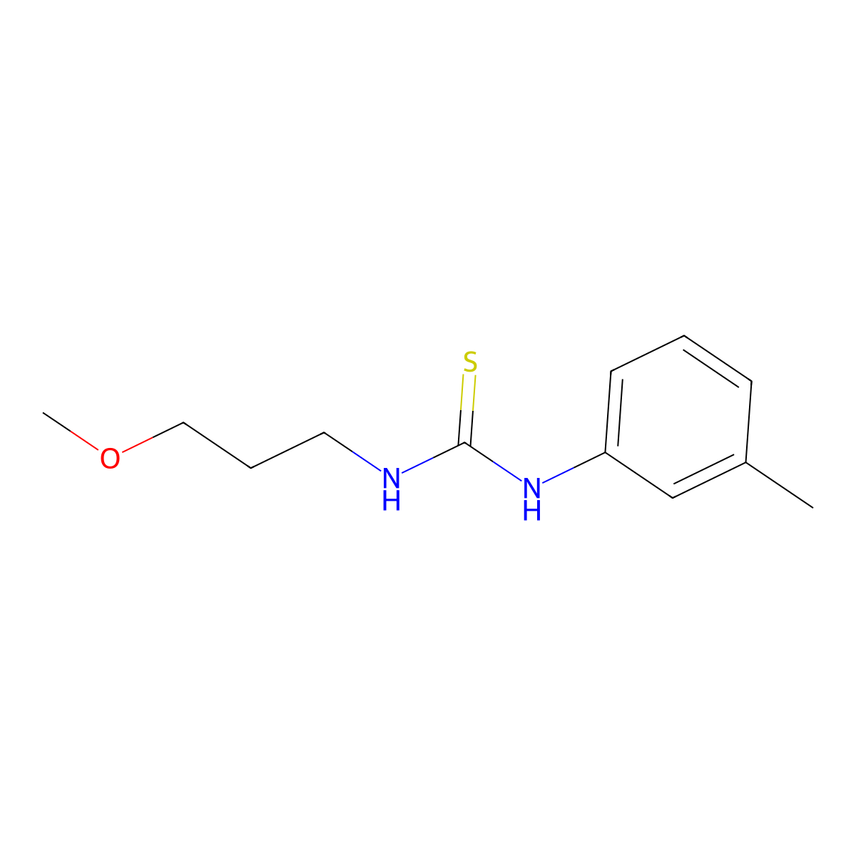 1-(3-Methoxypropyl)-3-(3-methylphenyl)thiourea molecular structure, CAS 364628-91-1