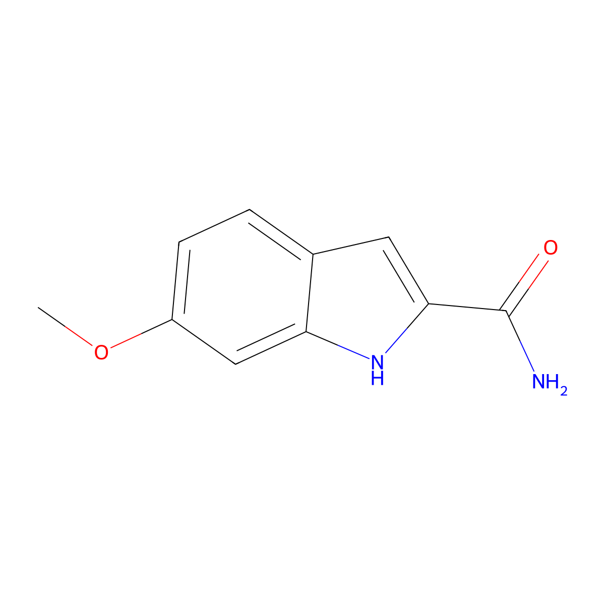 6-methoxy-1H-indole-2-carboxamide molecular structure, CAS 364629-18-5