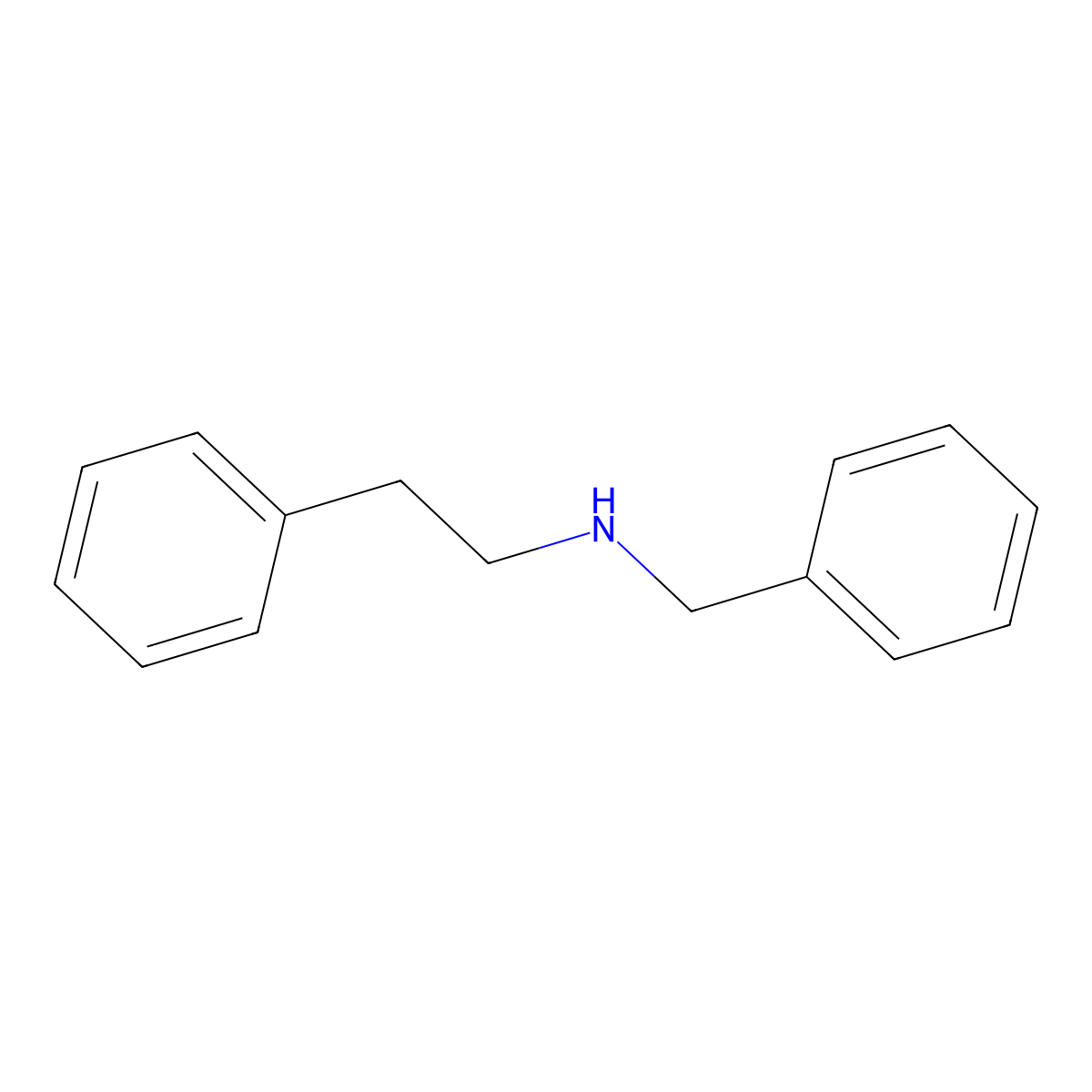 N-Benzylphenethylamine molecular structure, CAS 3647-71-0