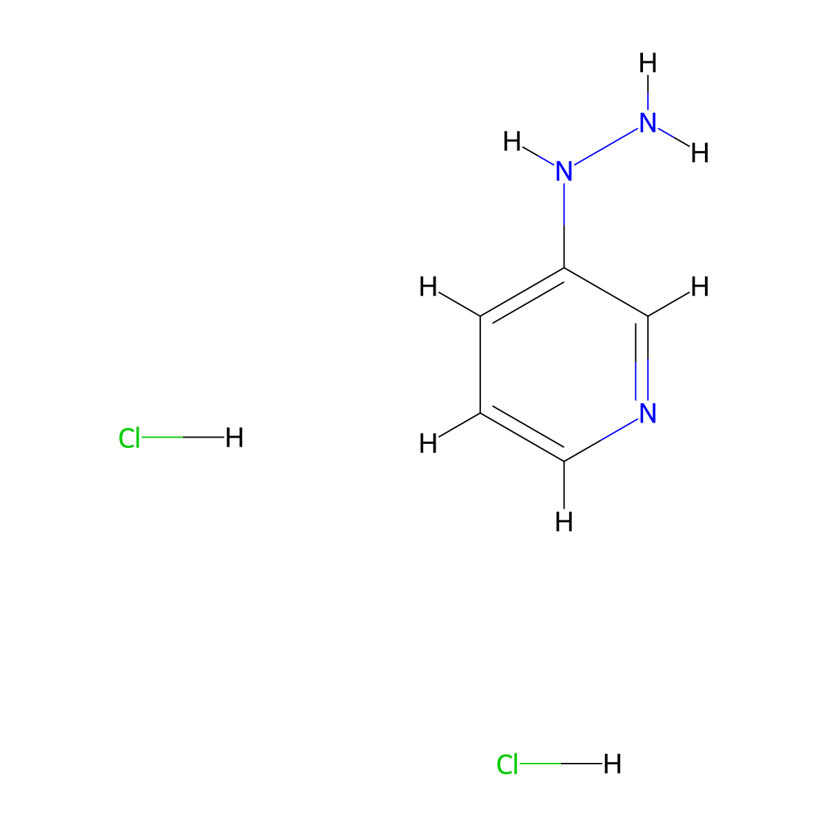 3-Hydrazinylpyridine dihydrochloride molecular structure, CAS 364727-74-2