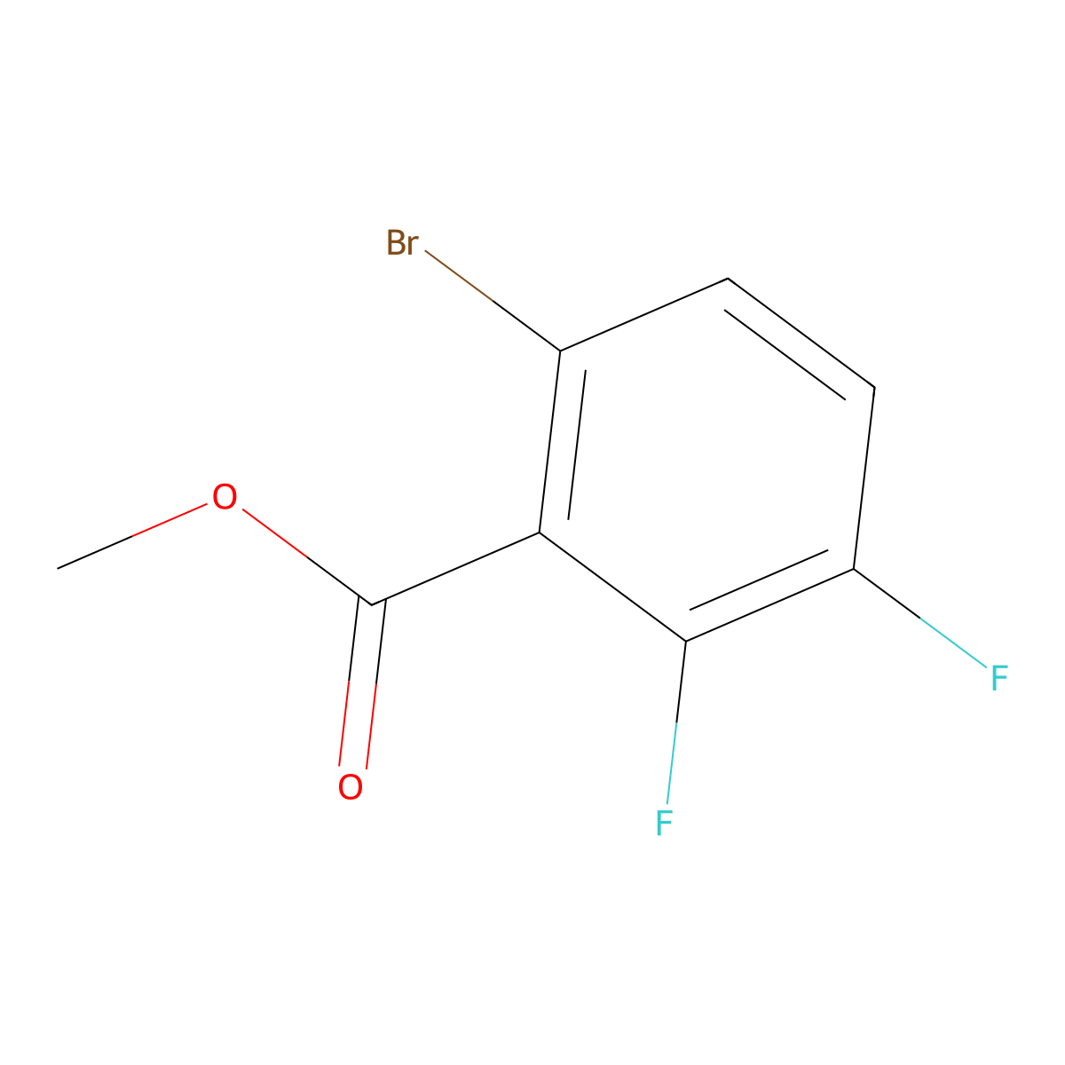 Methyl 6-bromo-2,3-difluorobenzoate molecular structure, CAS 364727-87-7