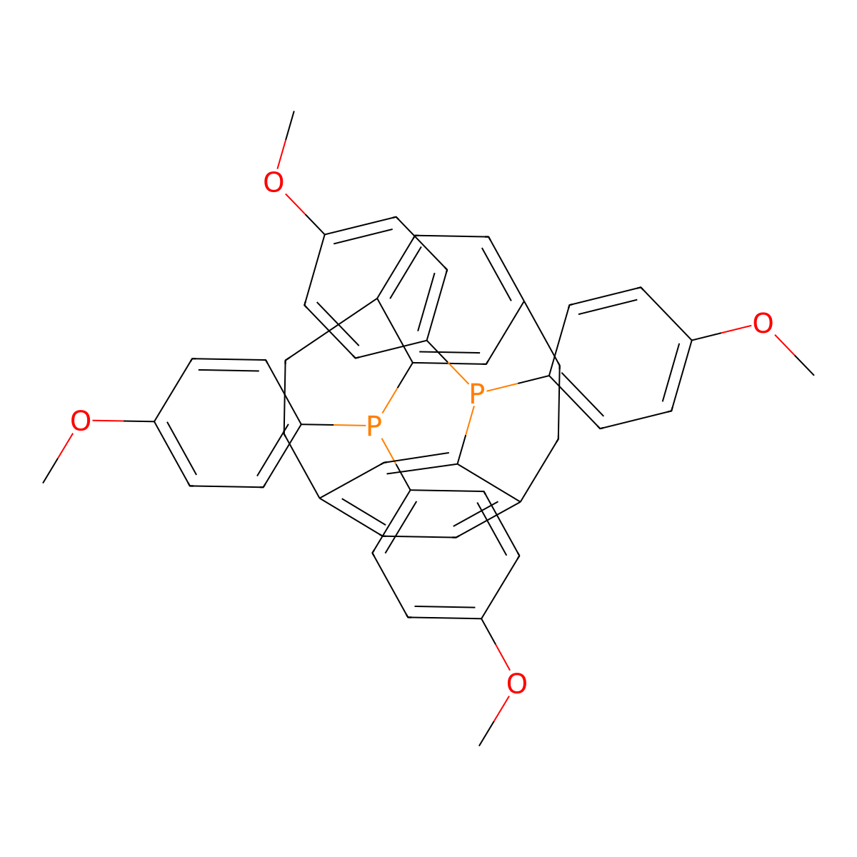 (R)-4,12-Bis(4-methoxyphenyl)-[2.2]-paracyclophane , (R)-An-Phanephos molecular structure, CAS 364732-86-5
