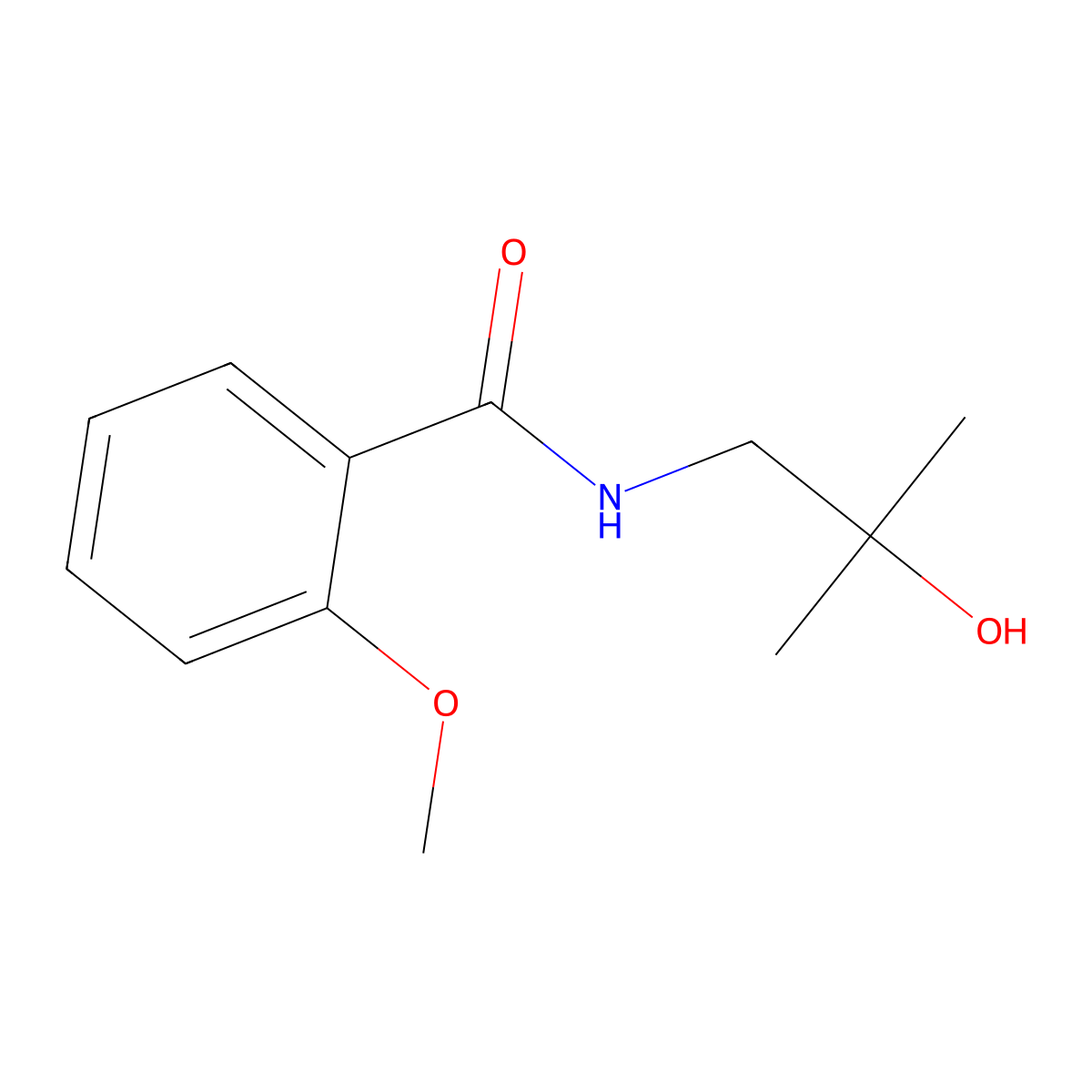 N-(2-hydroxy-2-methylpropyl)-2-methoxybenzamide molecular structure, CAS 364738-68-1