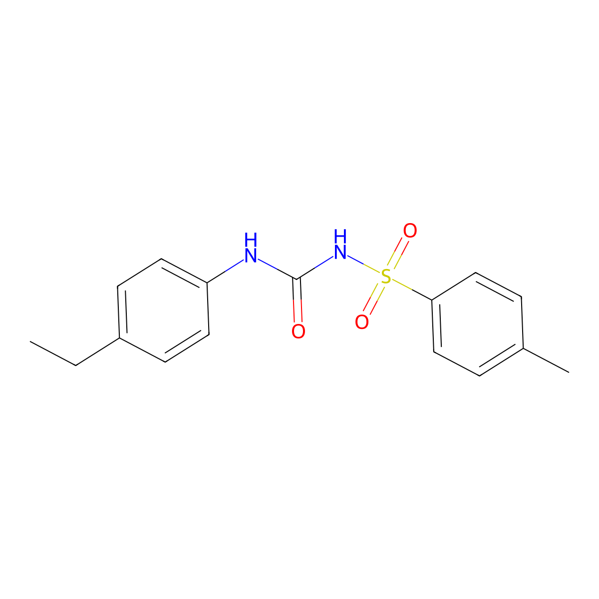 1-(4-Ethylphenyl)-3-(4-methylphenyl)sulfonylurea molecular structure, CAS 364739-12-8