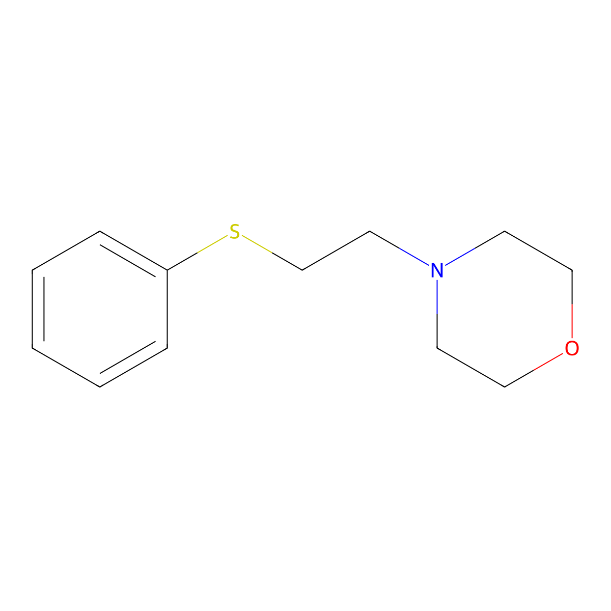 4-[2-(Phenylsulfanyl)ethyl]morpholine molecular structure, CAS 364739-42-4