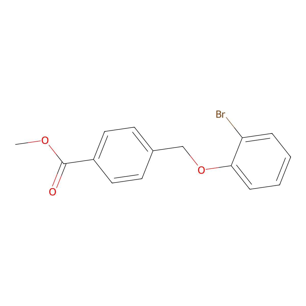 Methyl 4-[(2-bromophenoxy)methyl]benzoate molecular structure, CAS 364739-81-1