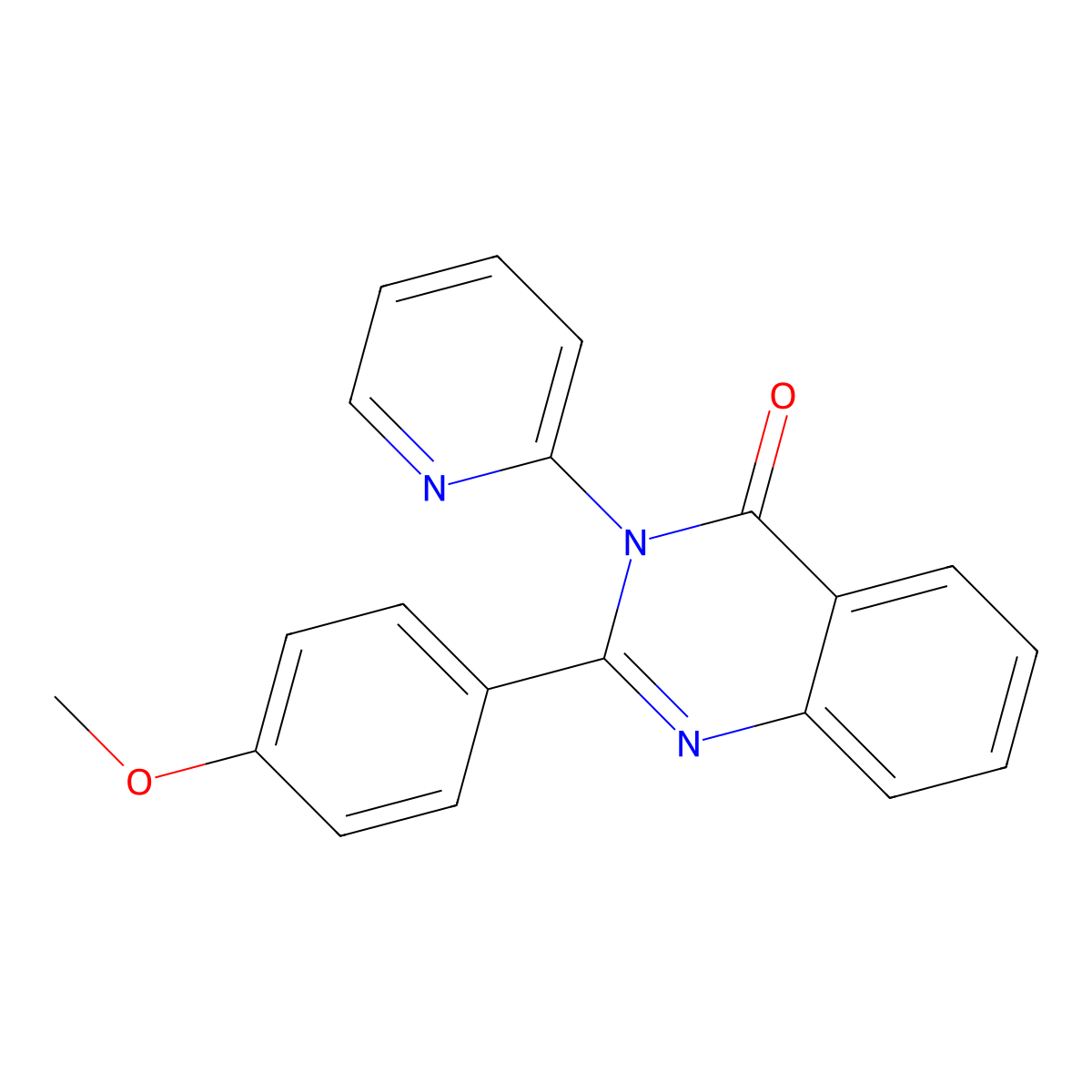 2-(4-Methoxyphenyl)-3-pyridin-2-ylquinazolin-4-one molecular structure, CAS 364742-30-3