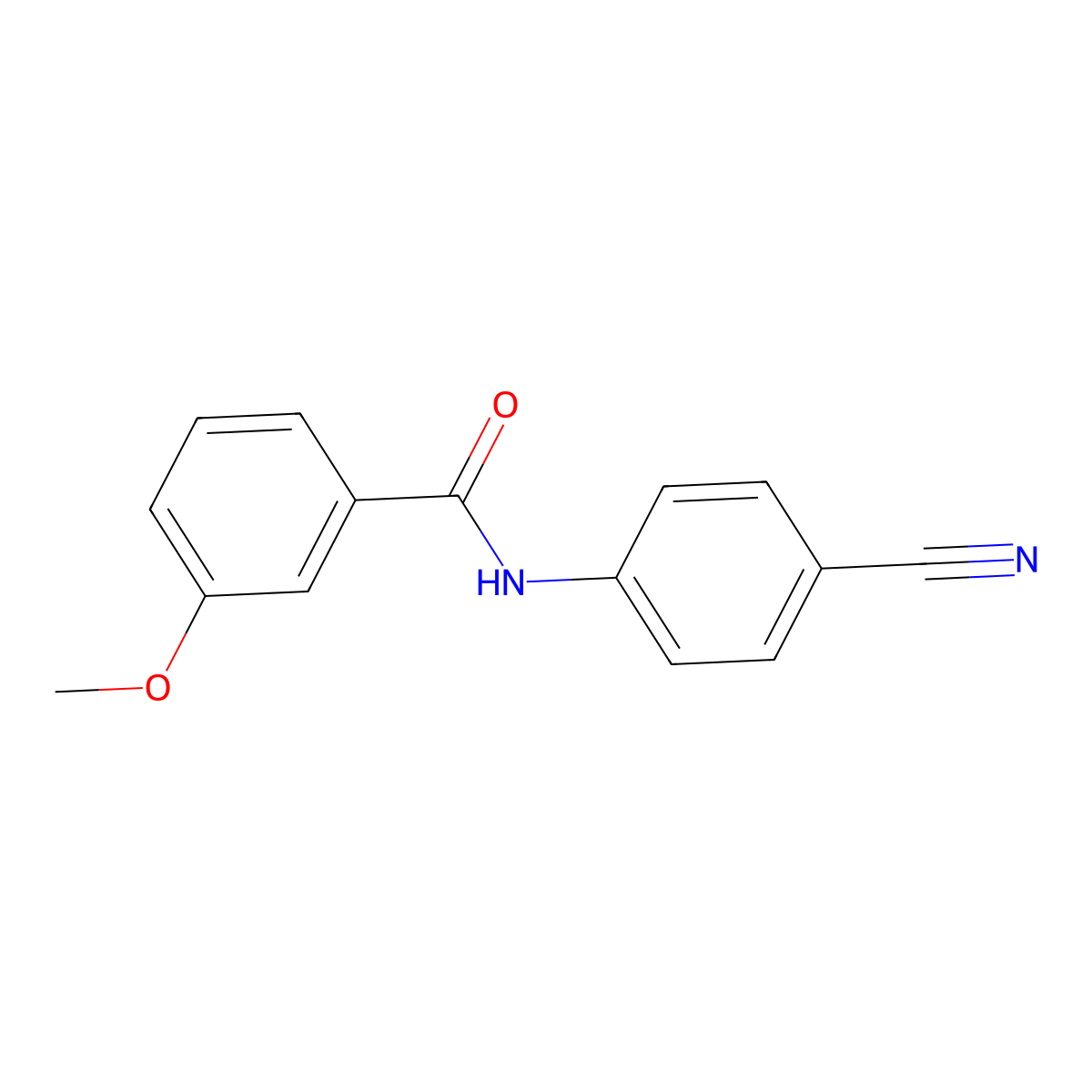N-(4-cyanophenyl)-3-methoxybenzamide molecular structure, CAS 364742-59-6