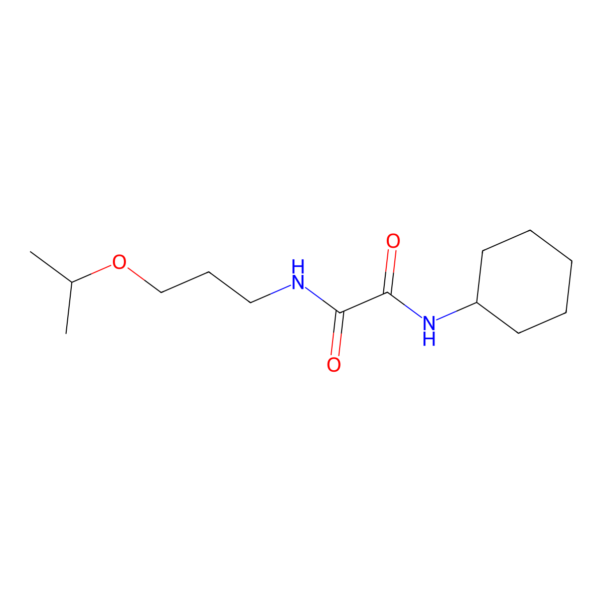 N1-cyclohexyl-N2-(3-isopropoxypropyl)oxalamide molecular structure, CAS 364742-94-9