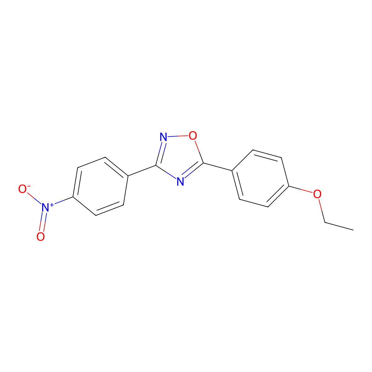 5-(4-Ethoxyphenyl)-3-(4-nitrophenyl)-1,2,4-oxadiazole molecular structure, CAS 364744-51-4