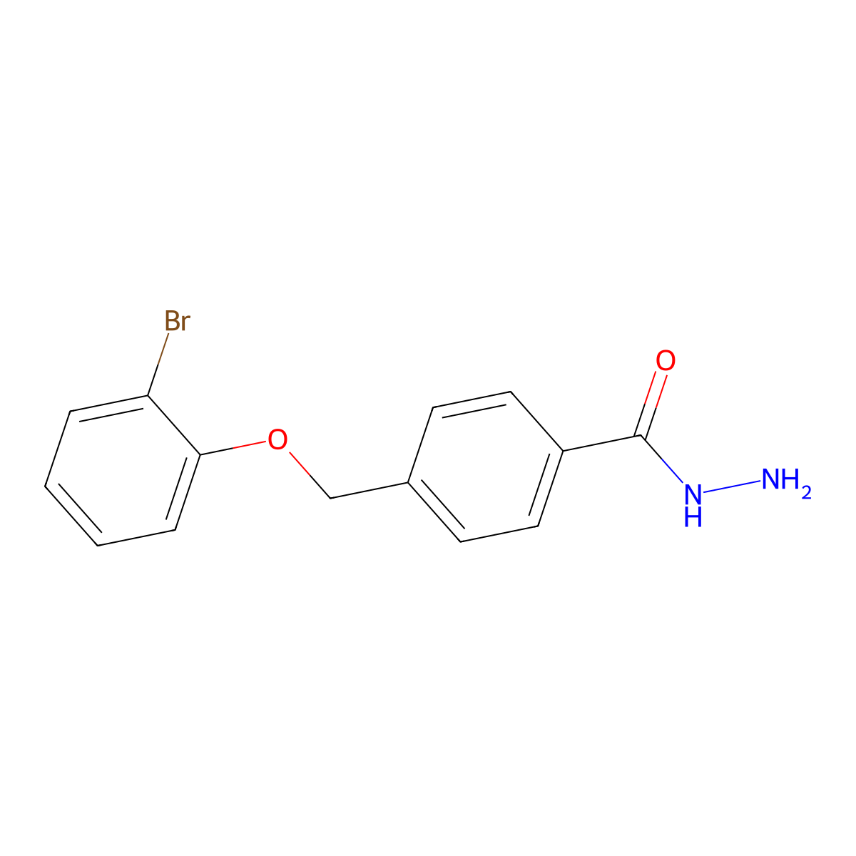 4-[(2-Bromophenoxy)methyl]benzohydrazide molecular structure, CAS 364745-38-0