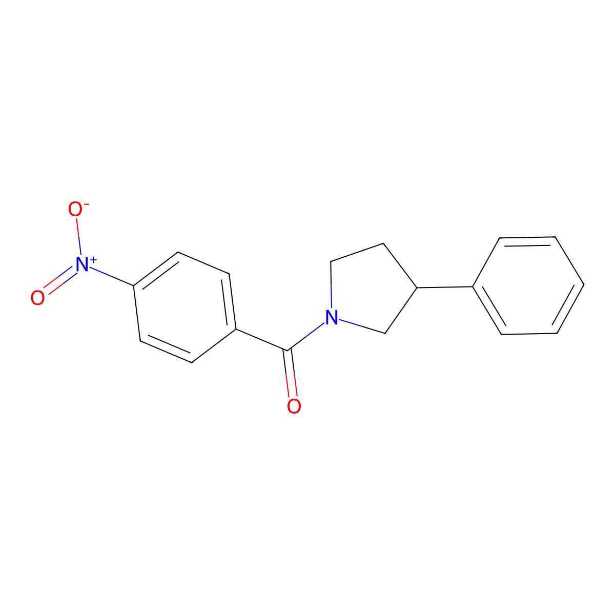 1-(4-Nitrobenzoyl)-3-phenylpyrrolidine molecular structure, CAS 364746-41-8