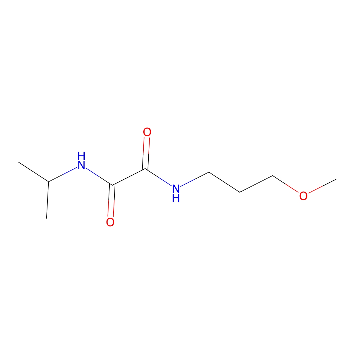 N-(3-methoxypropyl)-N'-(propan-2-yl)ethanediamide molecular structure, CAS 364752-06-7