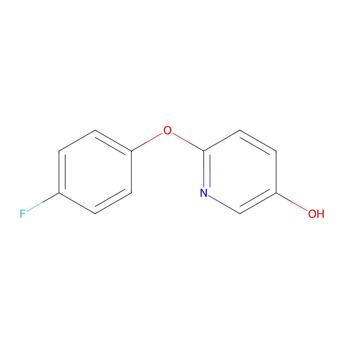 6-(4-Fluorophenoxy)pyridin-3-ol molecular structure, CAS 364758-55-4