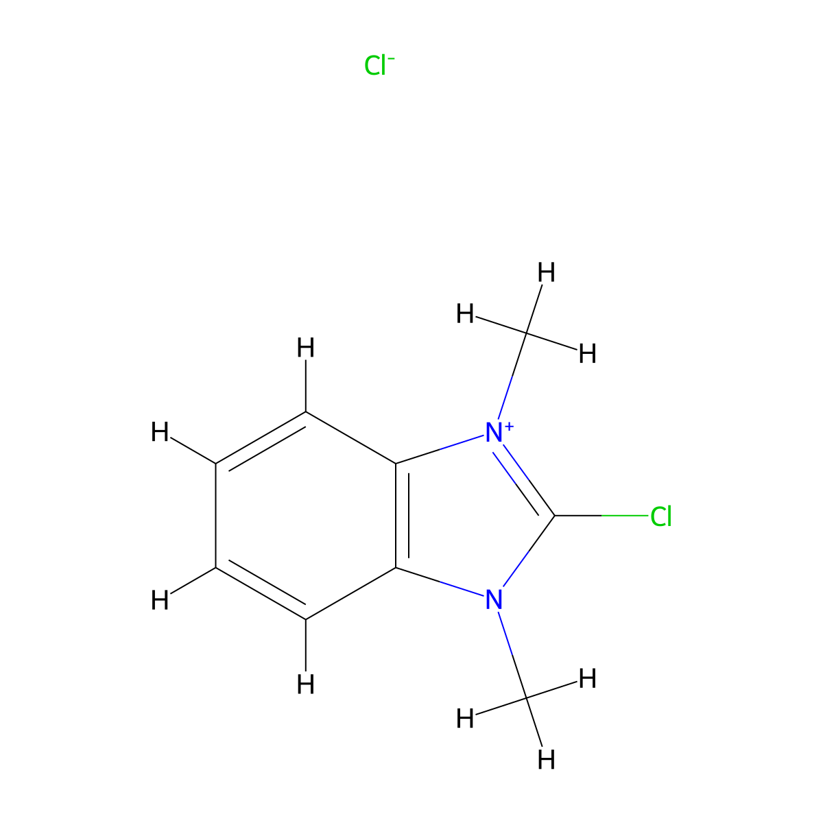 2-Chloro-1,3-dimethyl-1h-benzimidazol-3-ium chloride molecular structure, CAS 364774-78-7