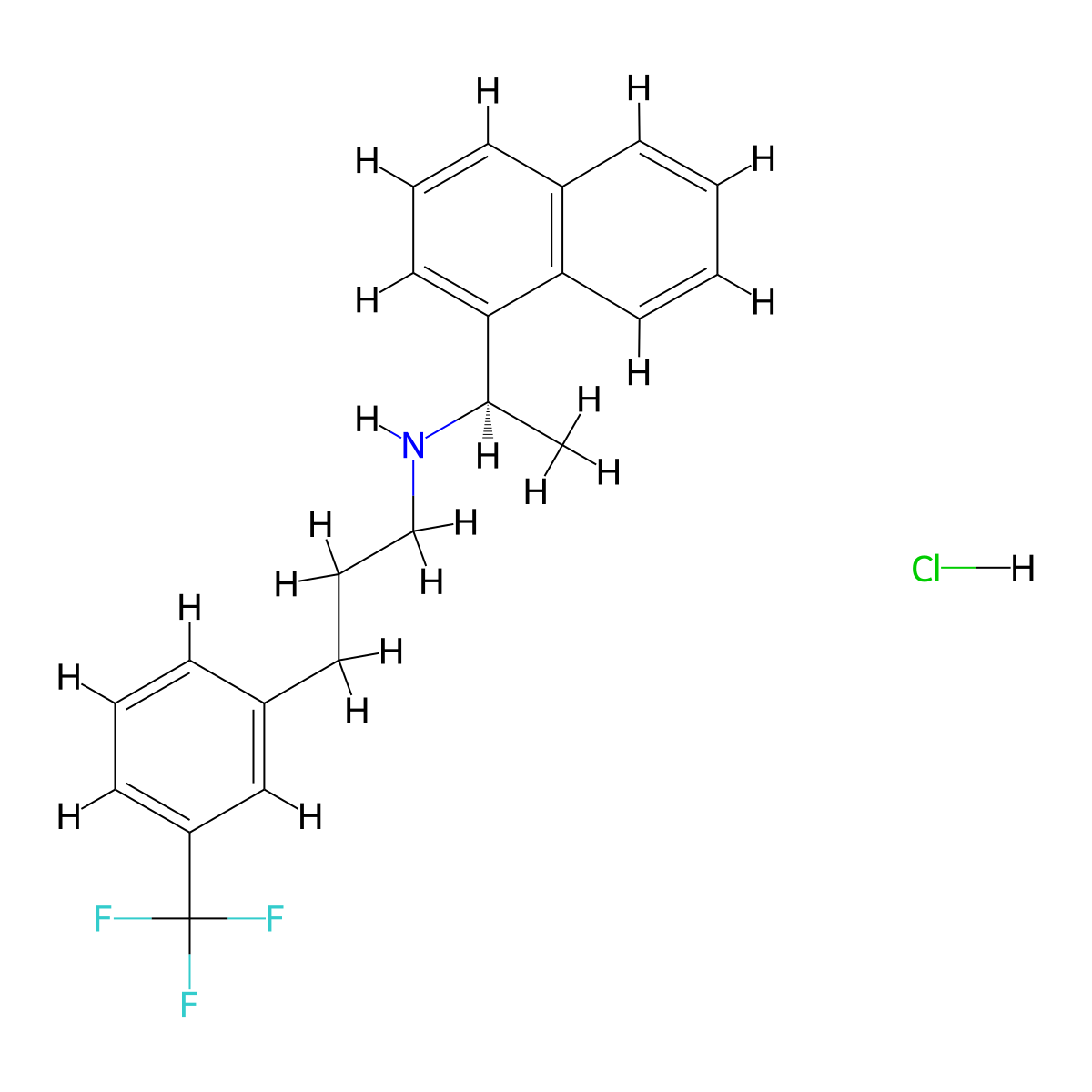 Cinacalcet Hydrochloride molecular structure, CAS 364782-34-3
