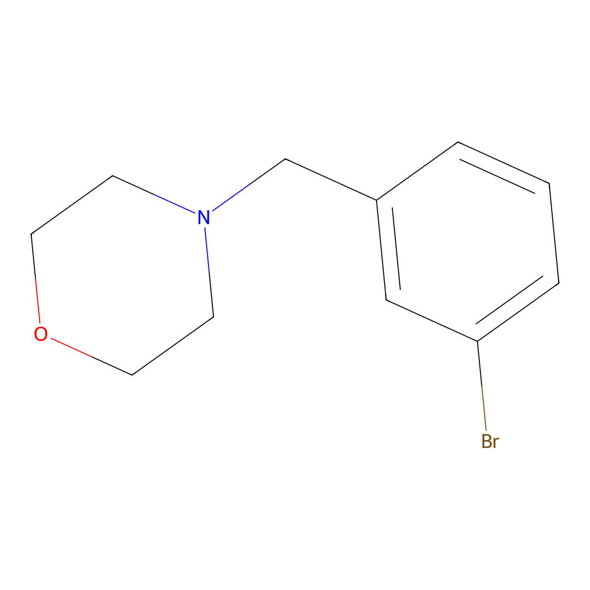 4-(3-Bromobenzyl)morpholine molecular structure, CAS 364793-82-8